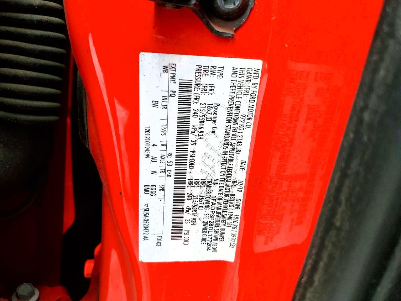 2013 Ford Focus Se Red vin: 1FADP3F28DL177204