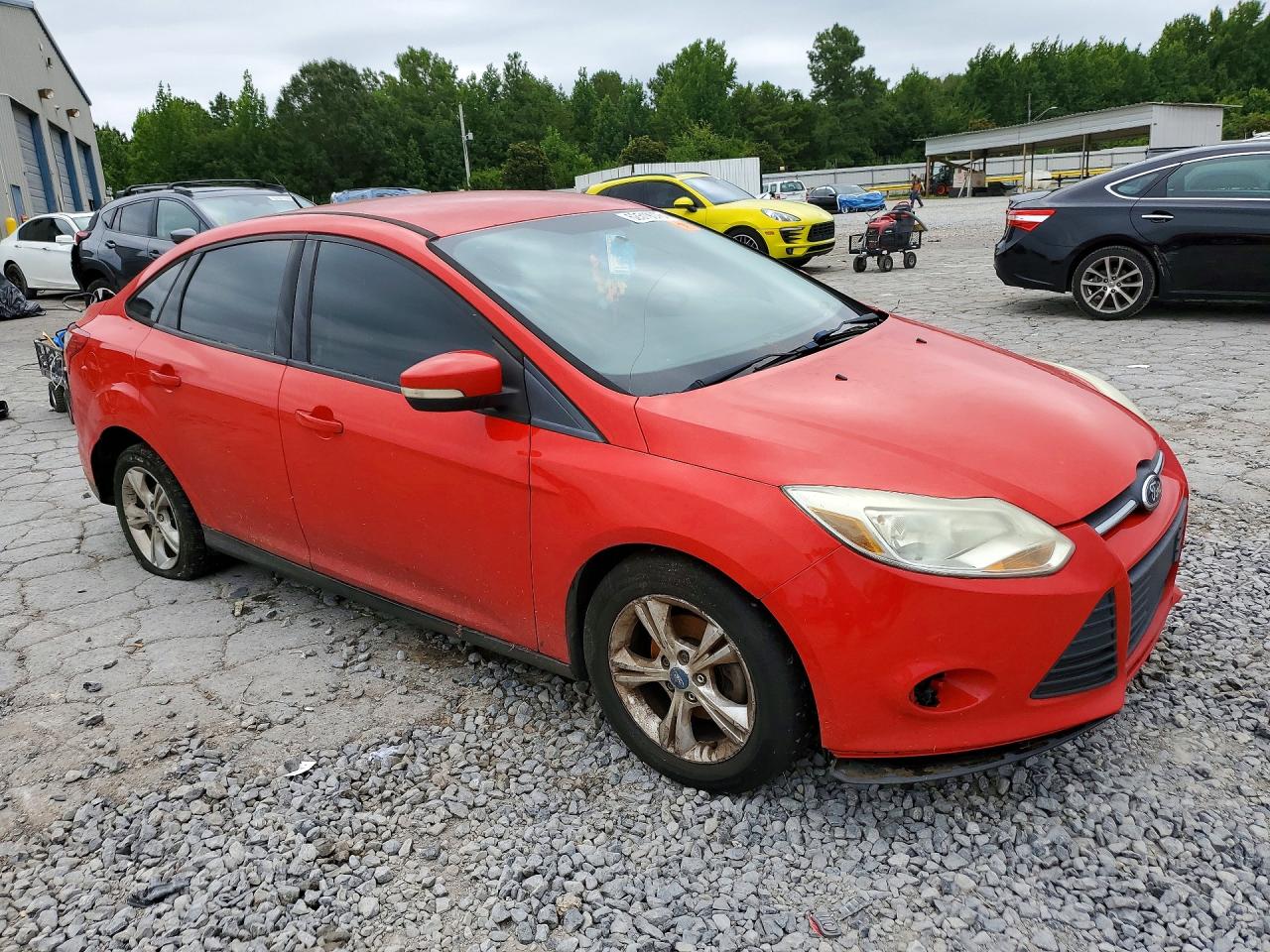 2013 Ford Focus Se Red vin: 1FADP3F28DL177204