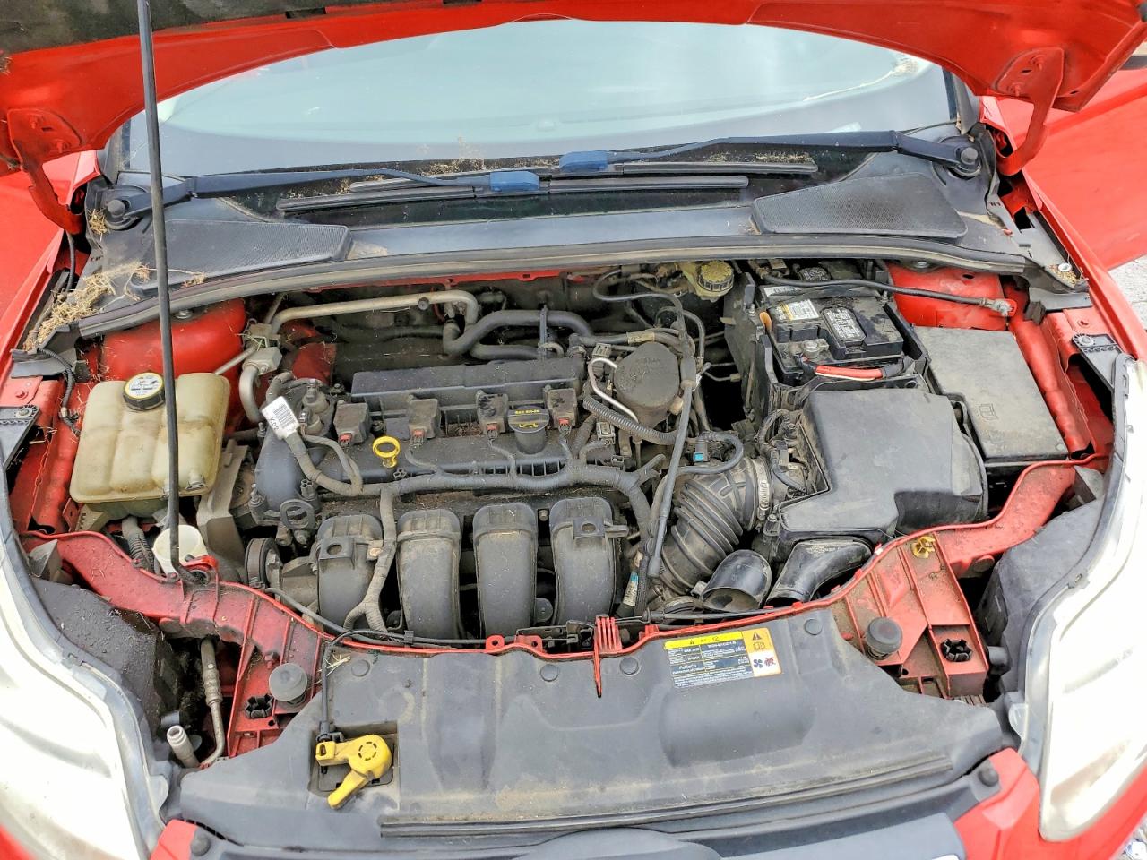 2013 Ford Focus Se Red vin: 1FADP3F28DL177204