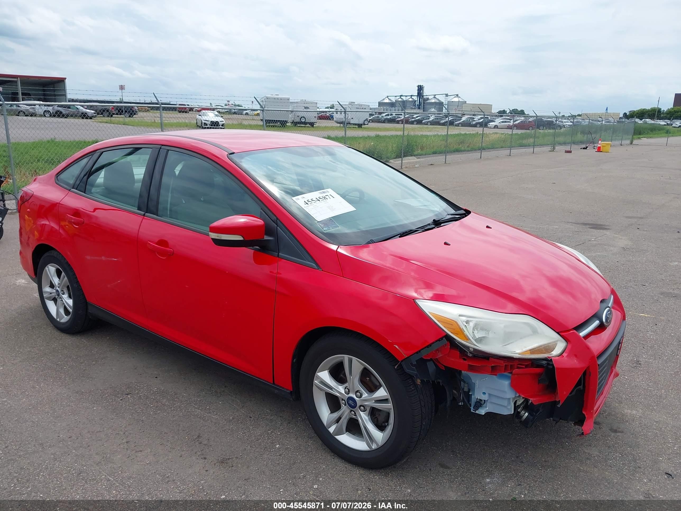 2013 Ford Focus Se Red vin: 1FADP3F28DL195881