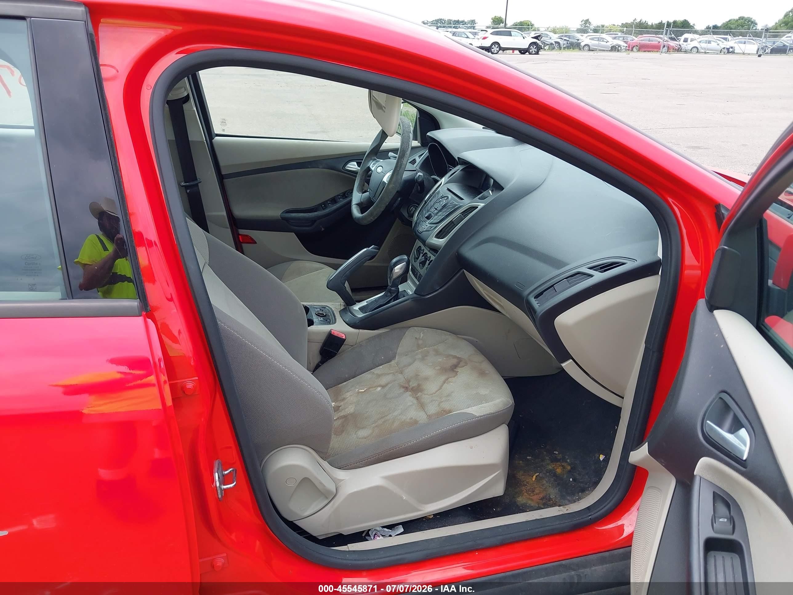 2013 Ford Focus Se Red vin: 1FADP3F28DL195881