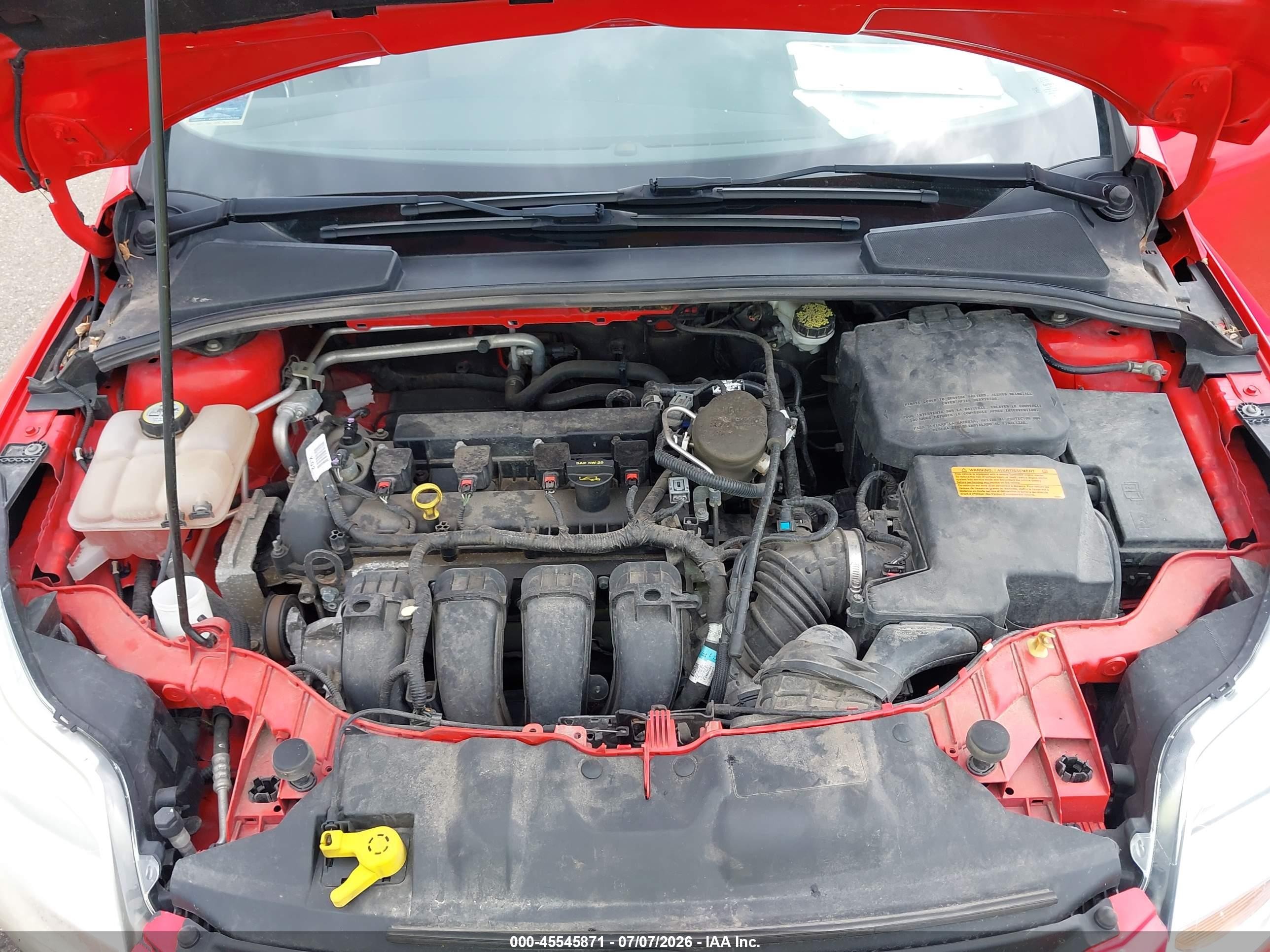 2013 Ford Focus Se Red vin: 1FADP3F28DL195881