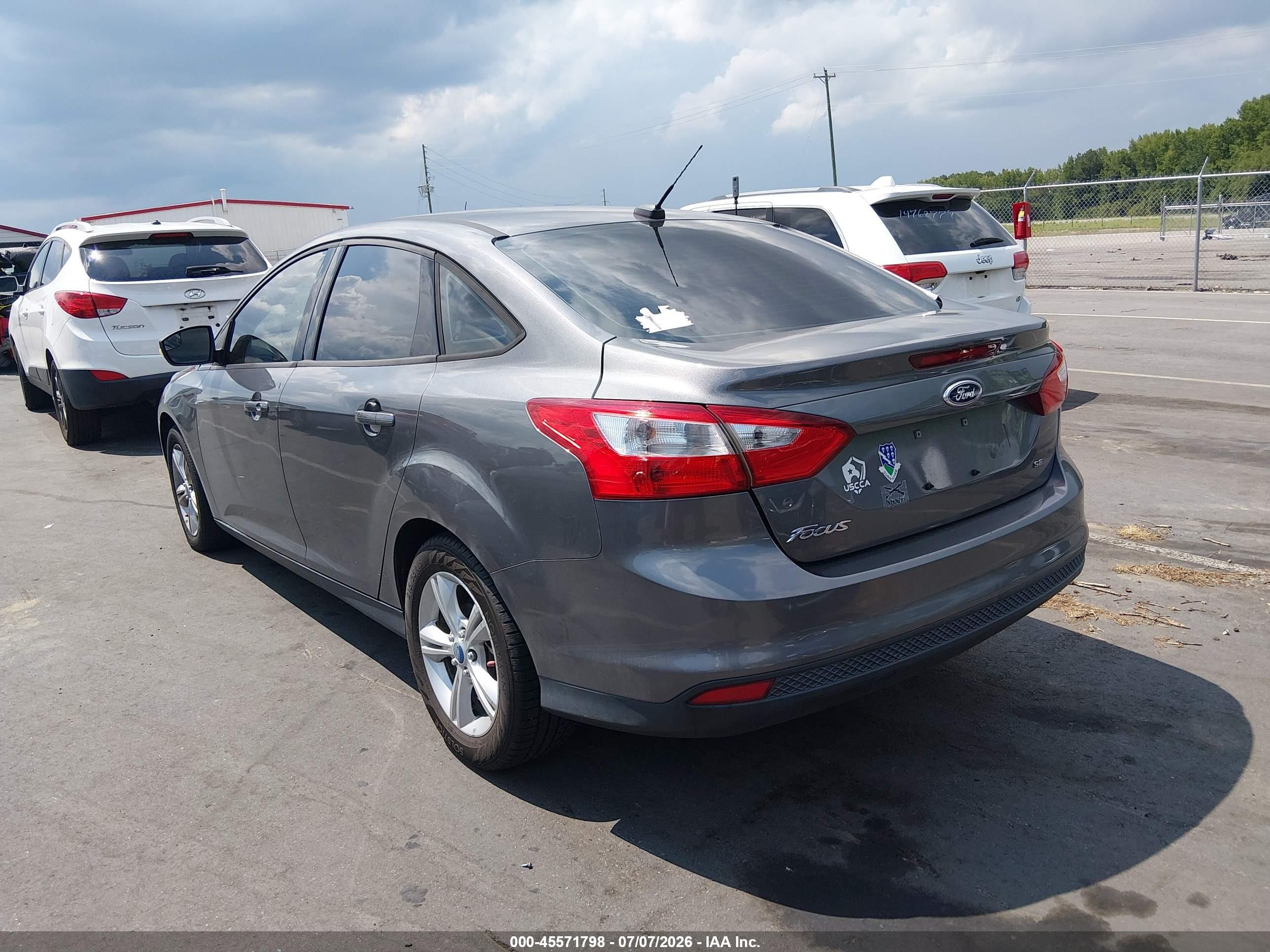 2013 Ford Focus Se Серый vin: 1FADP3F28DL206233
