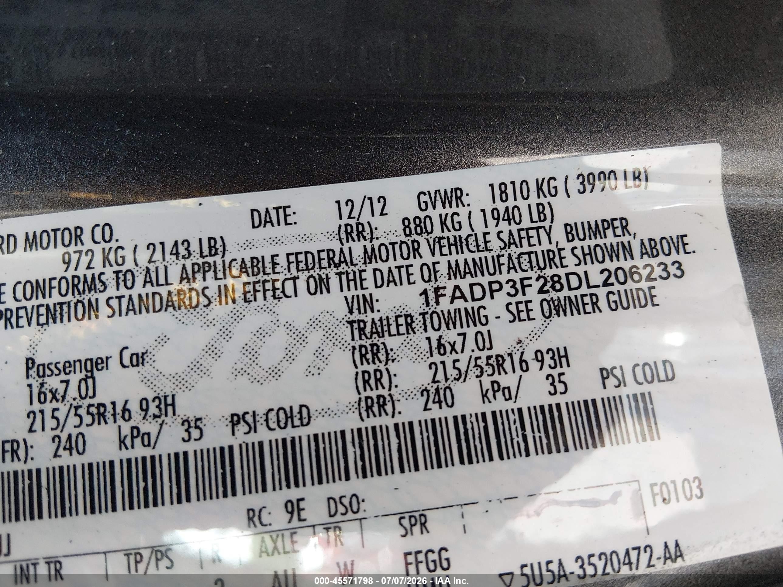 2013 Ford Focus Se Серый vin: 1FADP3F28DL206233