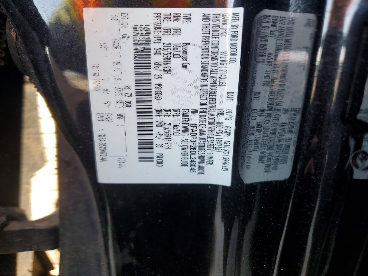 2013 Ford Focus Se Черный vin: 1FADP3F28DL248045
