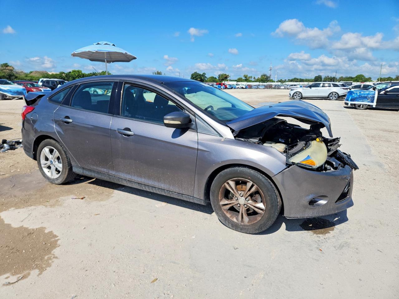 2013 Ford Focus Se Gray vin: 1FADP3F28DL253293