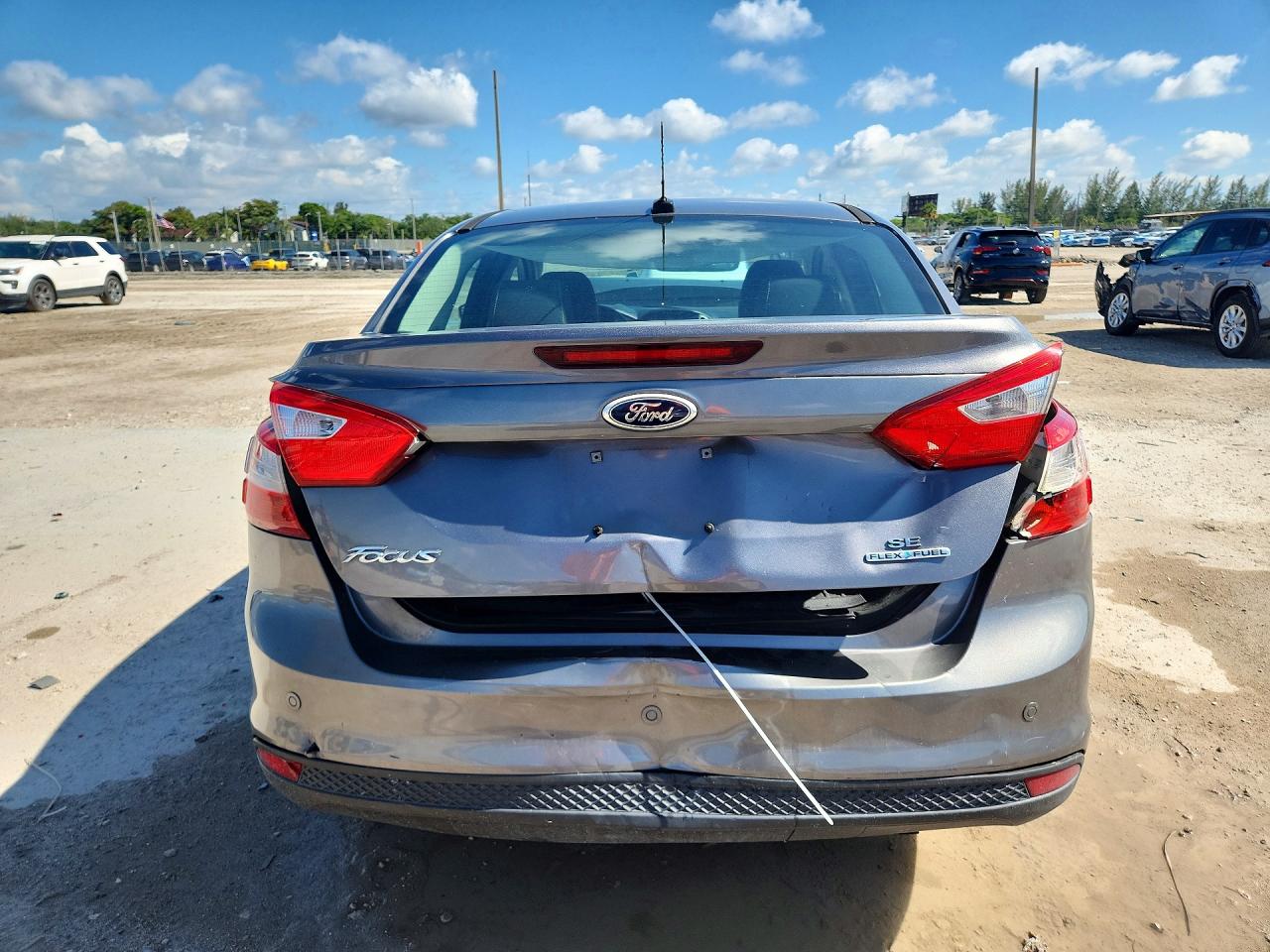 2013 Ford Focus Se Gray vin: 1FADP3F28DL253293