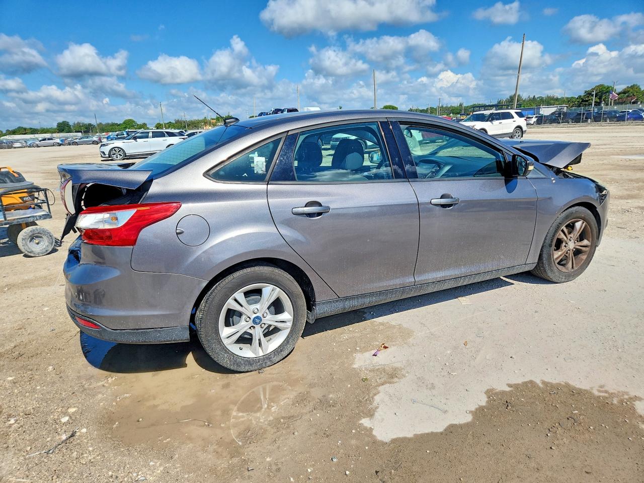 2013 Ford Focus Se Gray vin: 1FADP3F28DL253293