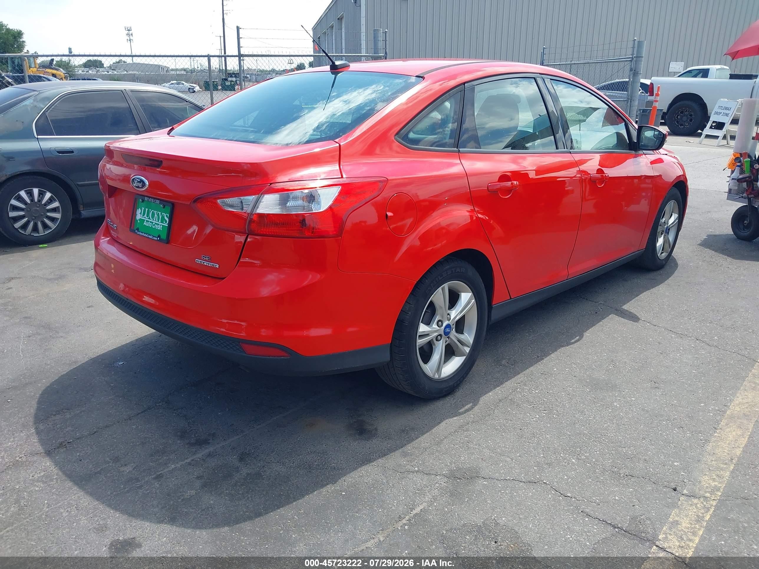 2013 Ford Focus Se Red vin: 1FADP3F28DL272510