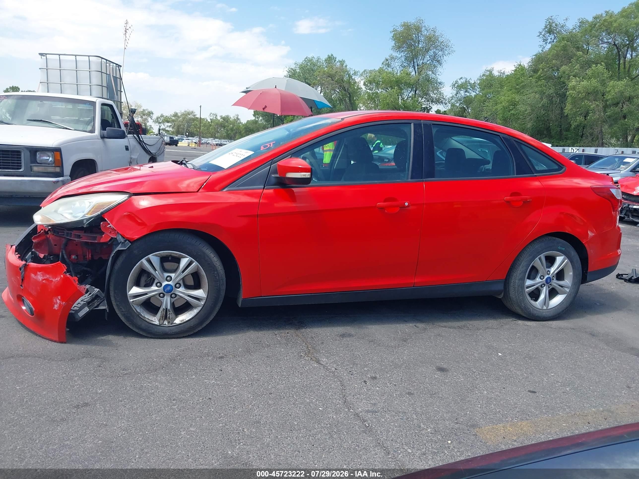 2013 Ford Focus Se Red vin: 1FADP3F28DL272510