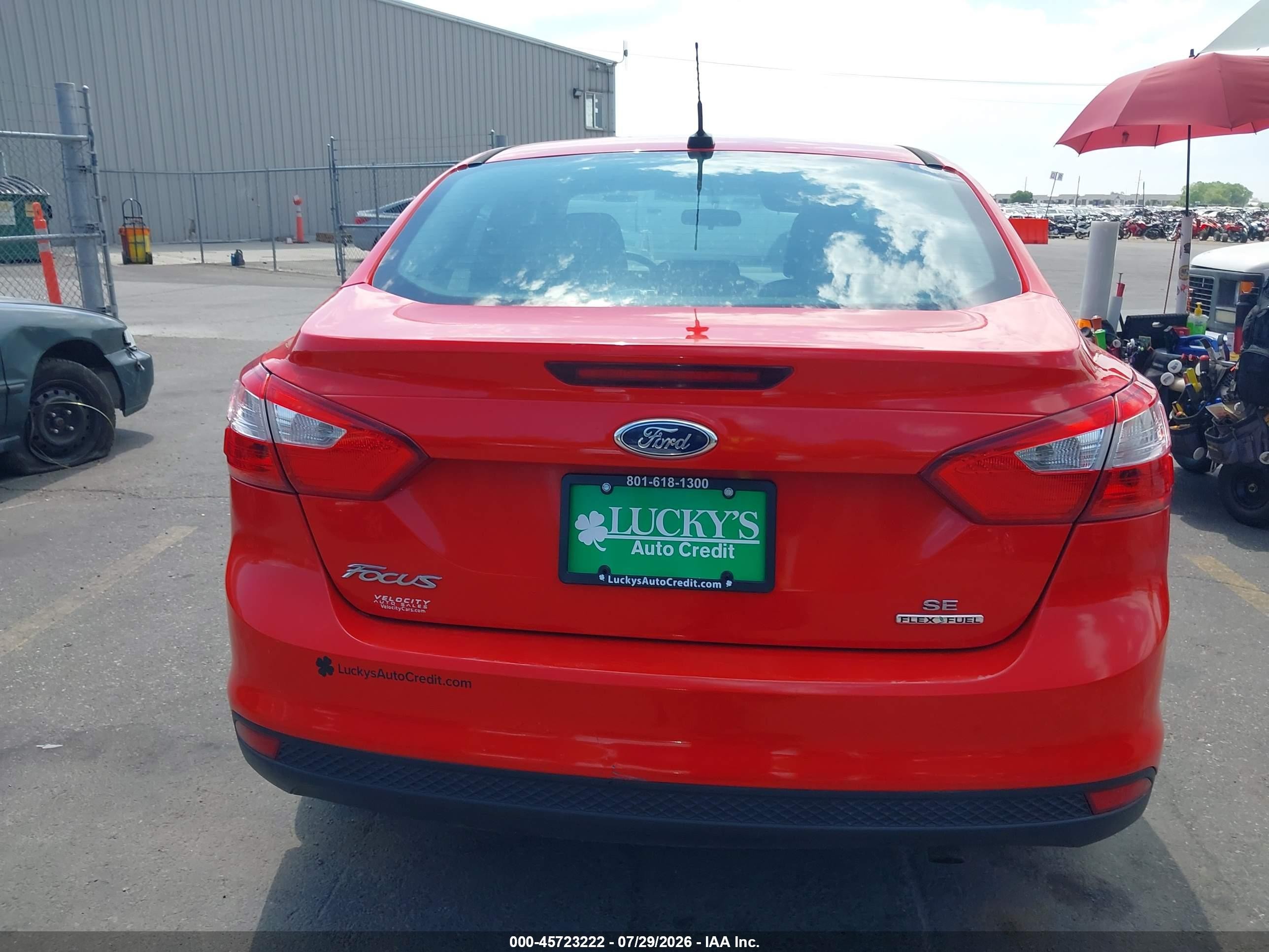 2013 Ford Focus Se Red vin: 1FADP3F28DL272510