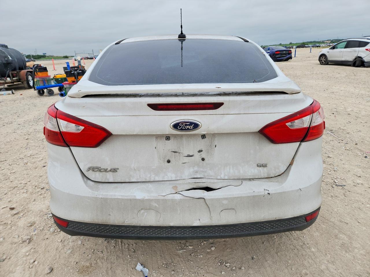 2013 Ford Focus Se White vin: 1FADP3F28DL279022