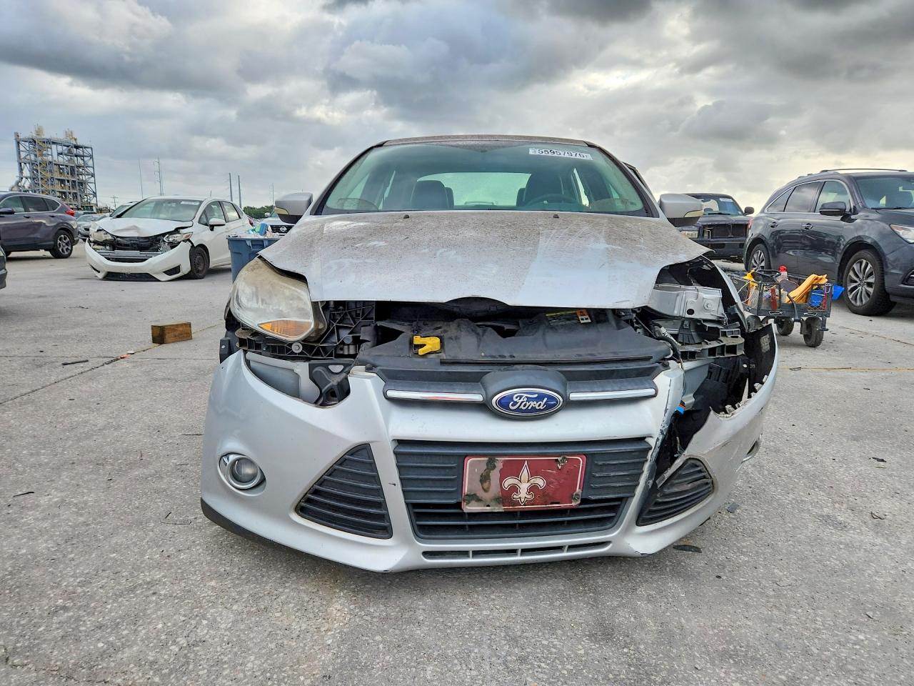 2013 Ford Focus Se Silver vin: 1FADP3F28DL300158