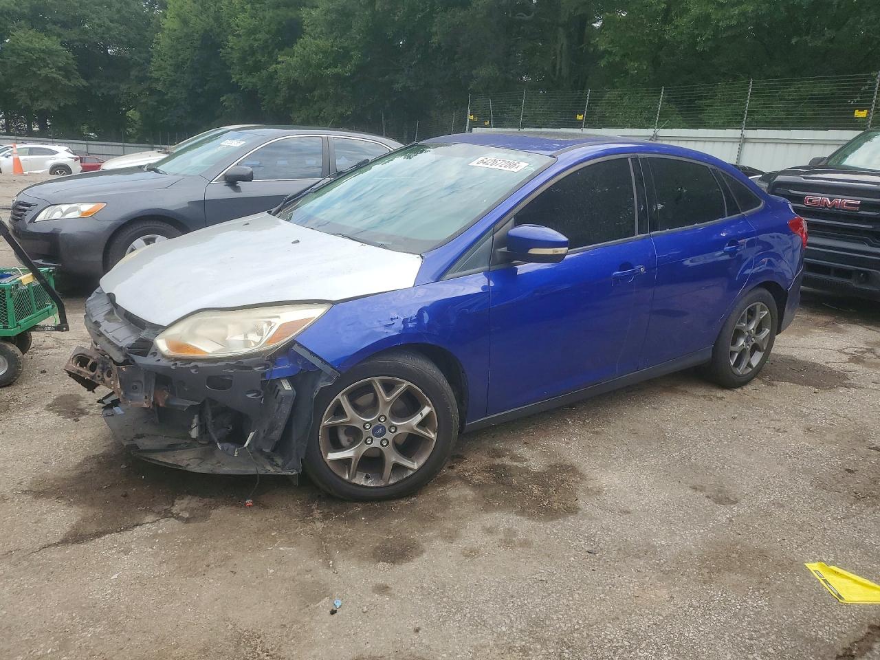 2013 Ford Focus Se Blue vin: 1FADP3F28DL321124