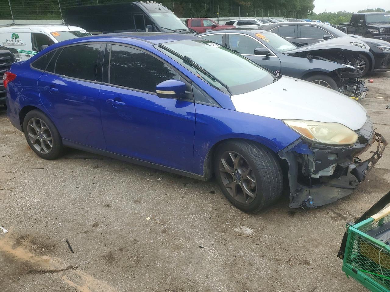 2013 Ford Focus Se Blue vin: 1FADP3F28DL321124