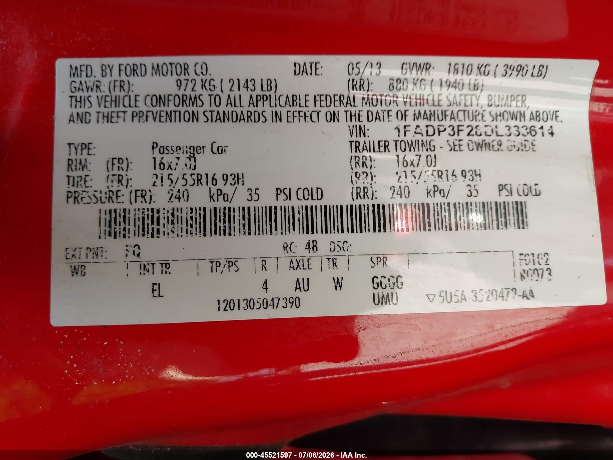 2013 Ford Focus Se Красный vin: 1FADP3F28DL333614