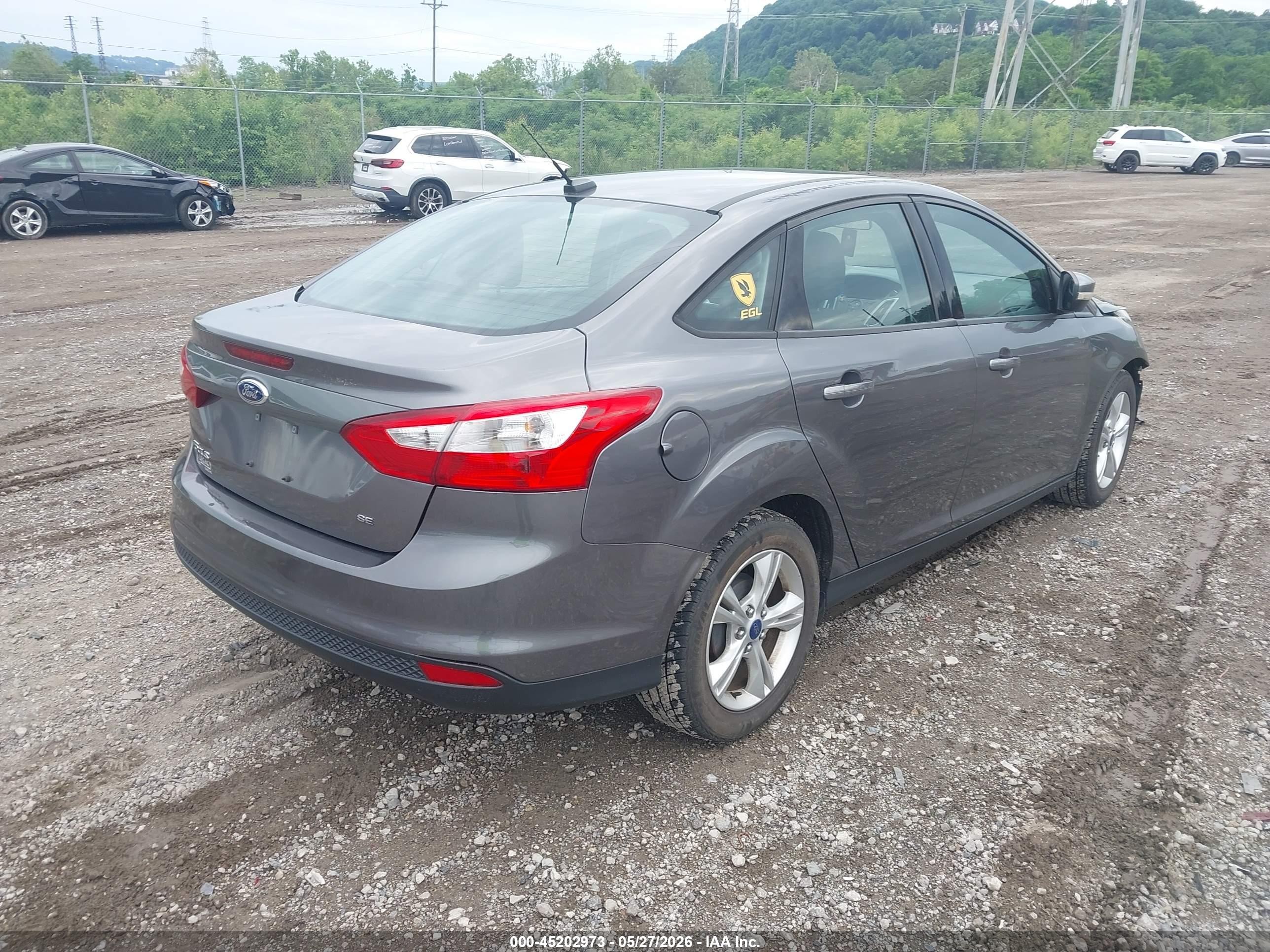 2013 Ford Focus Se Gray vin: 1FADP3F28DL341230