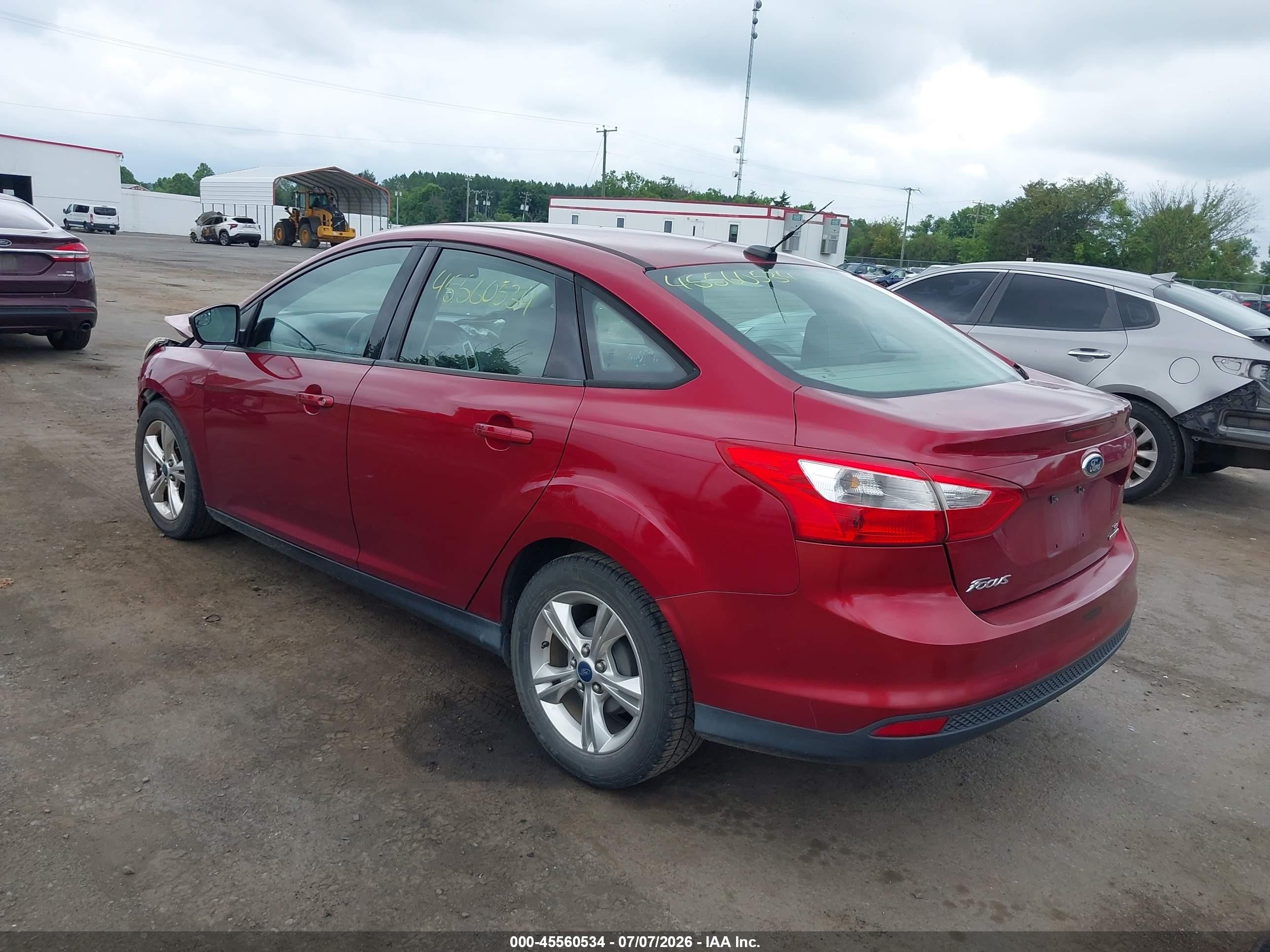 2013 Ford Focus Se Red vin: 1FADP3F28DL359162
