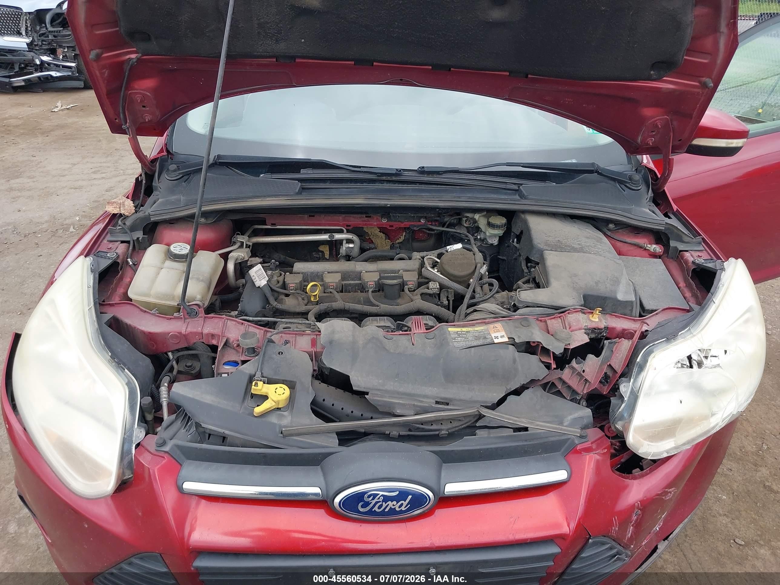 2013 Ford Focus Se Red vin: 1FADP3F28DL359162