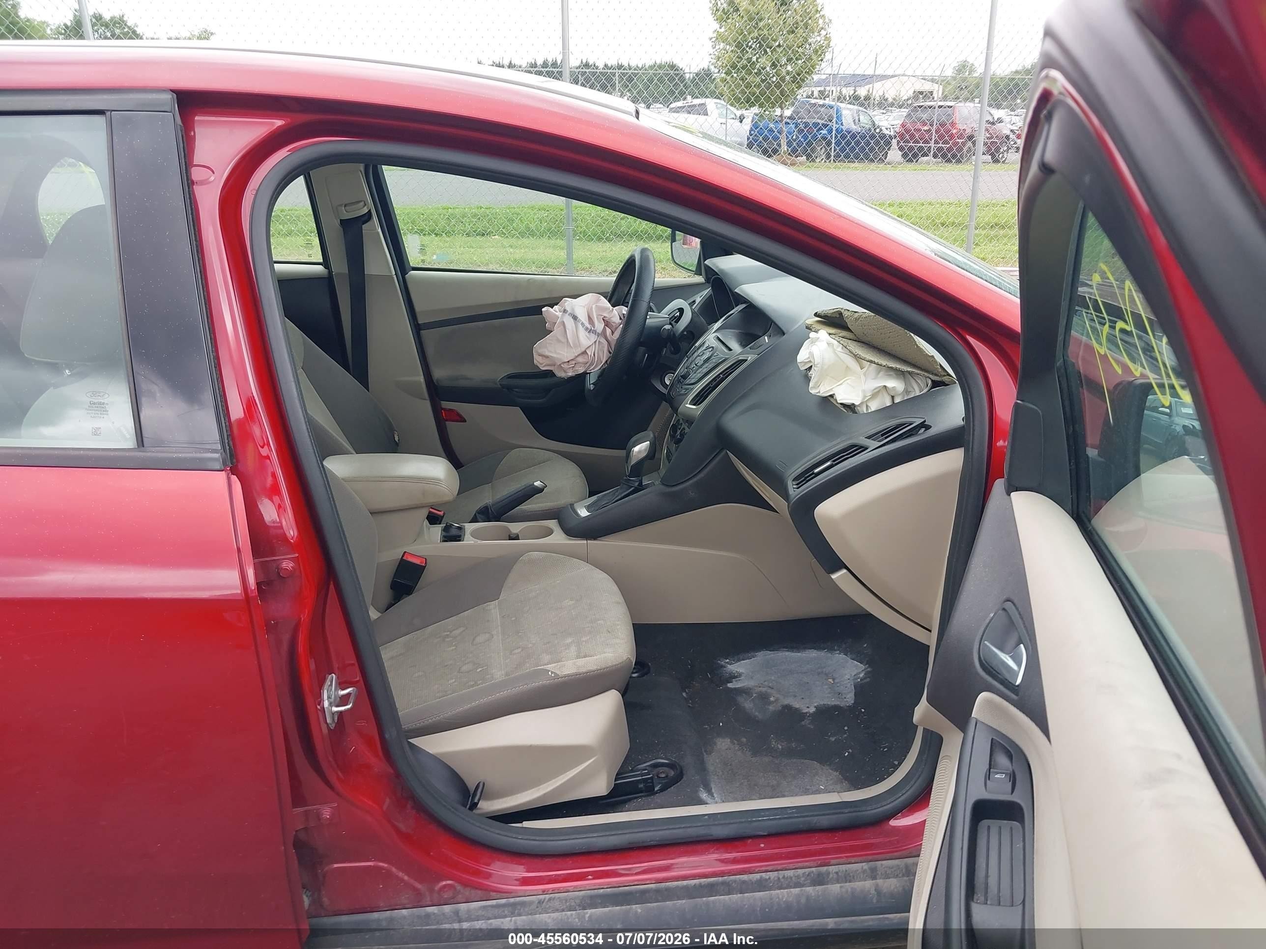 2013 Ford Focus Se Red vin: 1FADP3F28DL359162