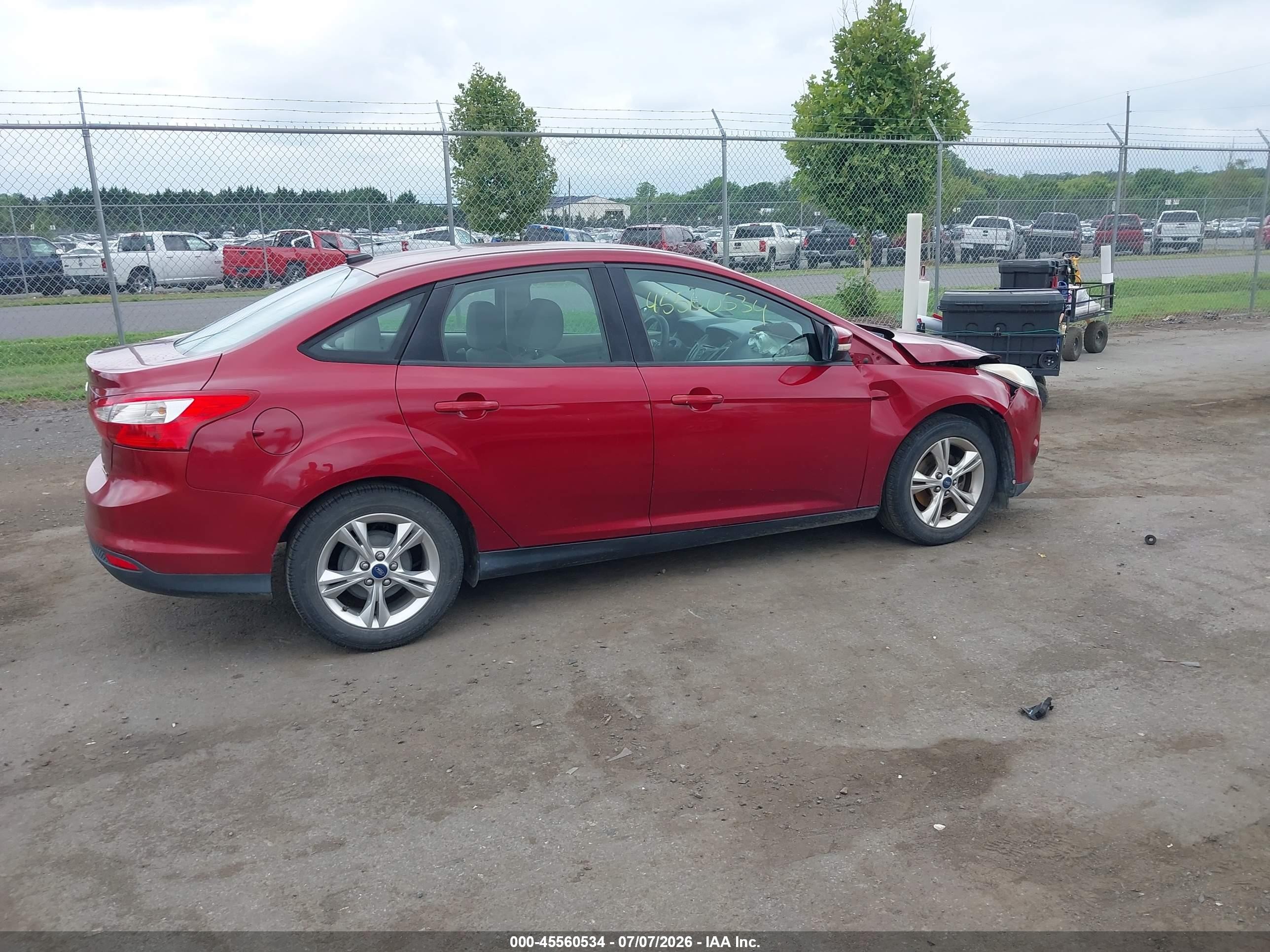 2013 Ford Focus Se Red vin: 1FADP3F28DL359162
