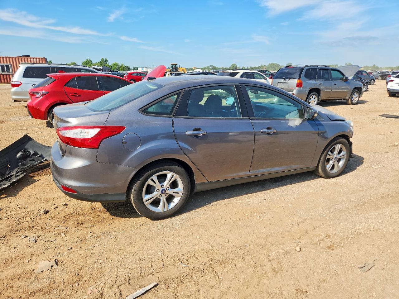 2013 Ford Focus Se Gray vin: 1FADP3F28DL370582