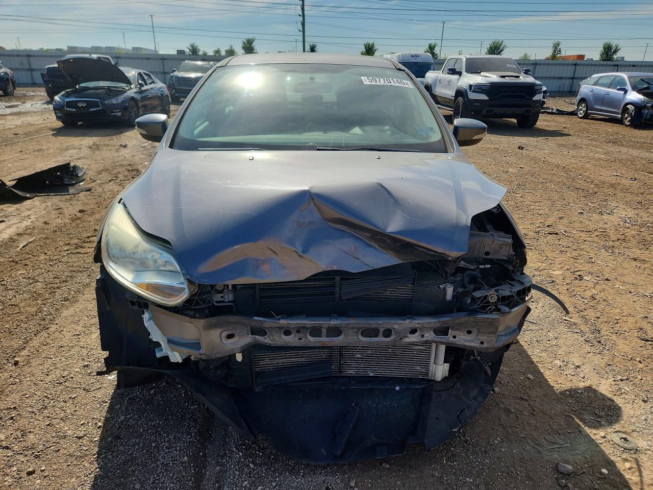 2013 Ford Focus Se Gray vin: 1FADP3F28DL370582