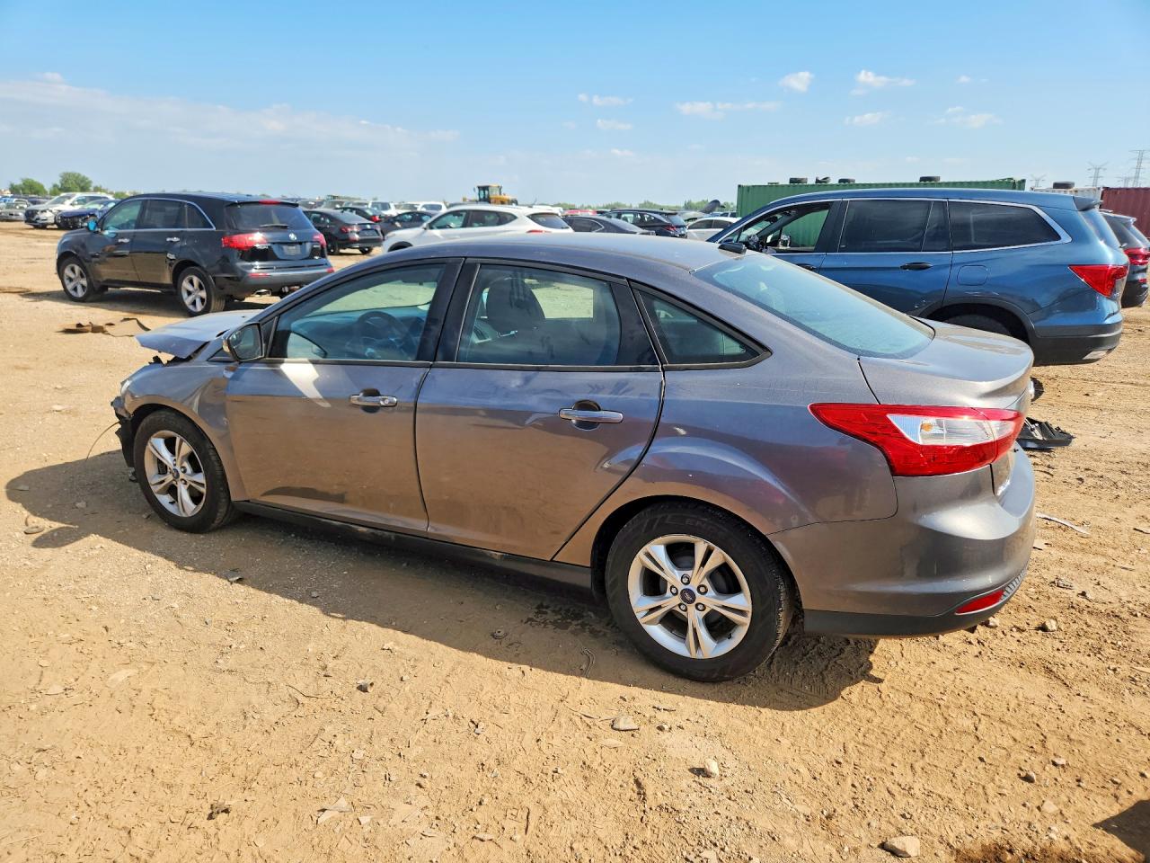2013 Ford Focus Se Gray vin: 1FADP3F28DL370582
