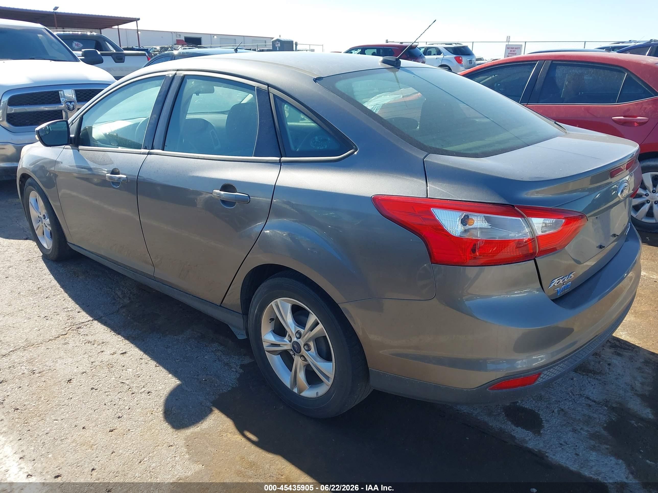 2013 Ford Focus Se Gray vin: 1FADP3F28DL372686