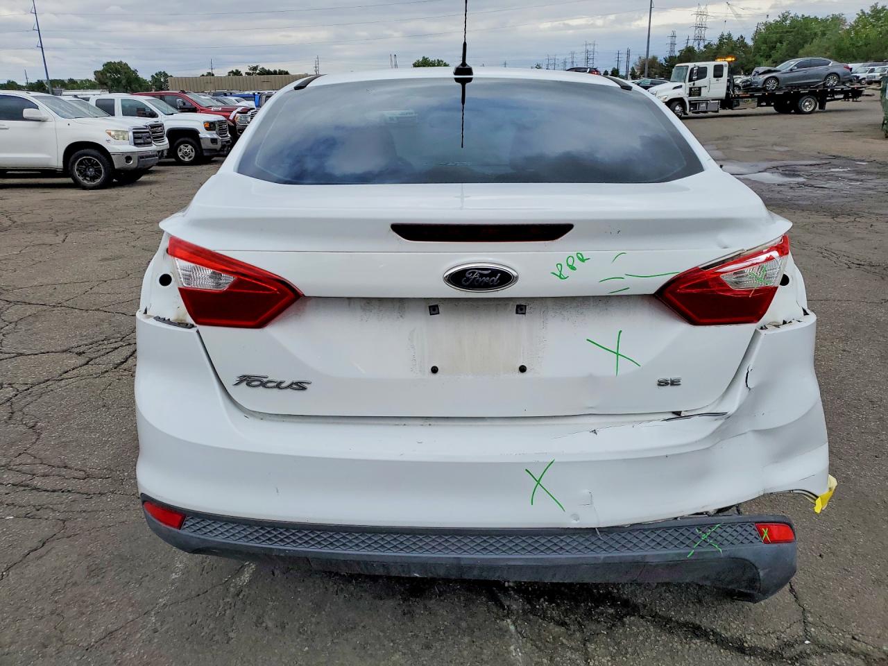 2013 Ford Focus Se White vin: 1FADP3F28DL382246