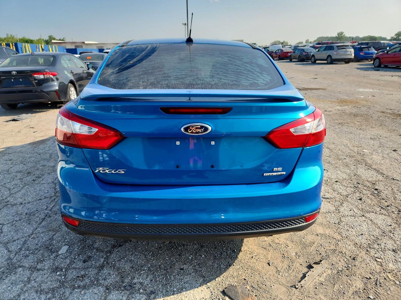 2014 Ford Focus Se Blue vin: 1FADP3F28EL115206