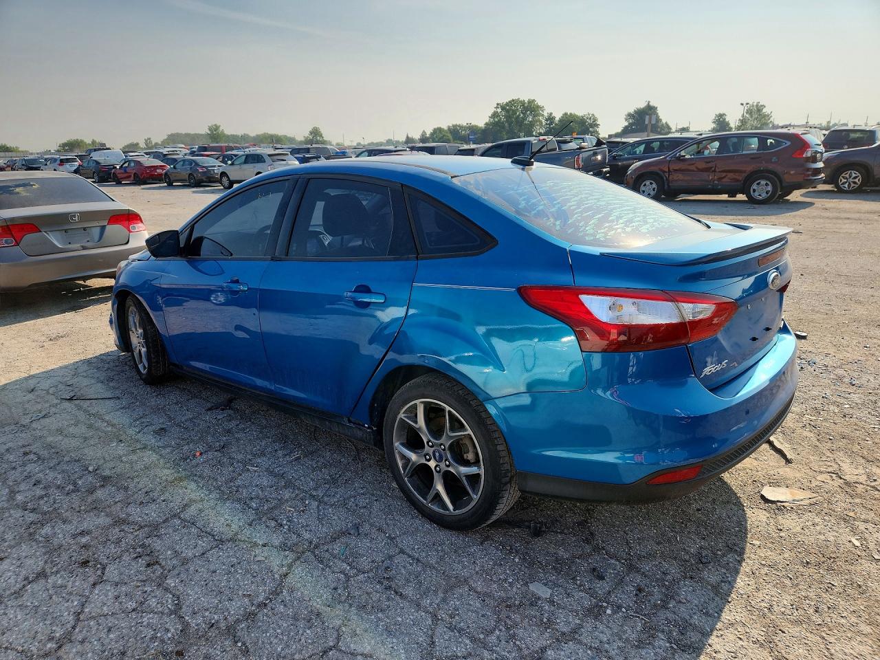 2014 Ford Focus Se Blue vin: 1FADP3F28EL115206