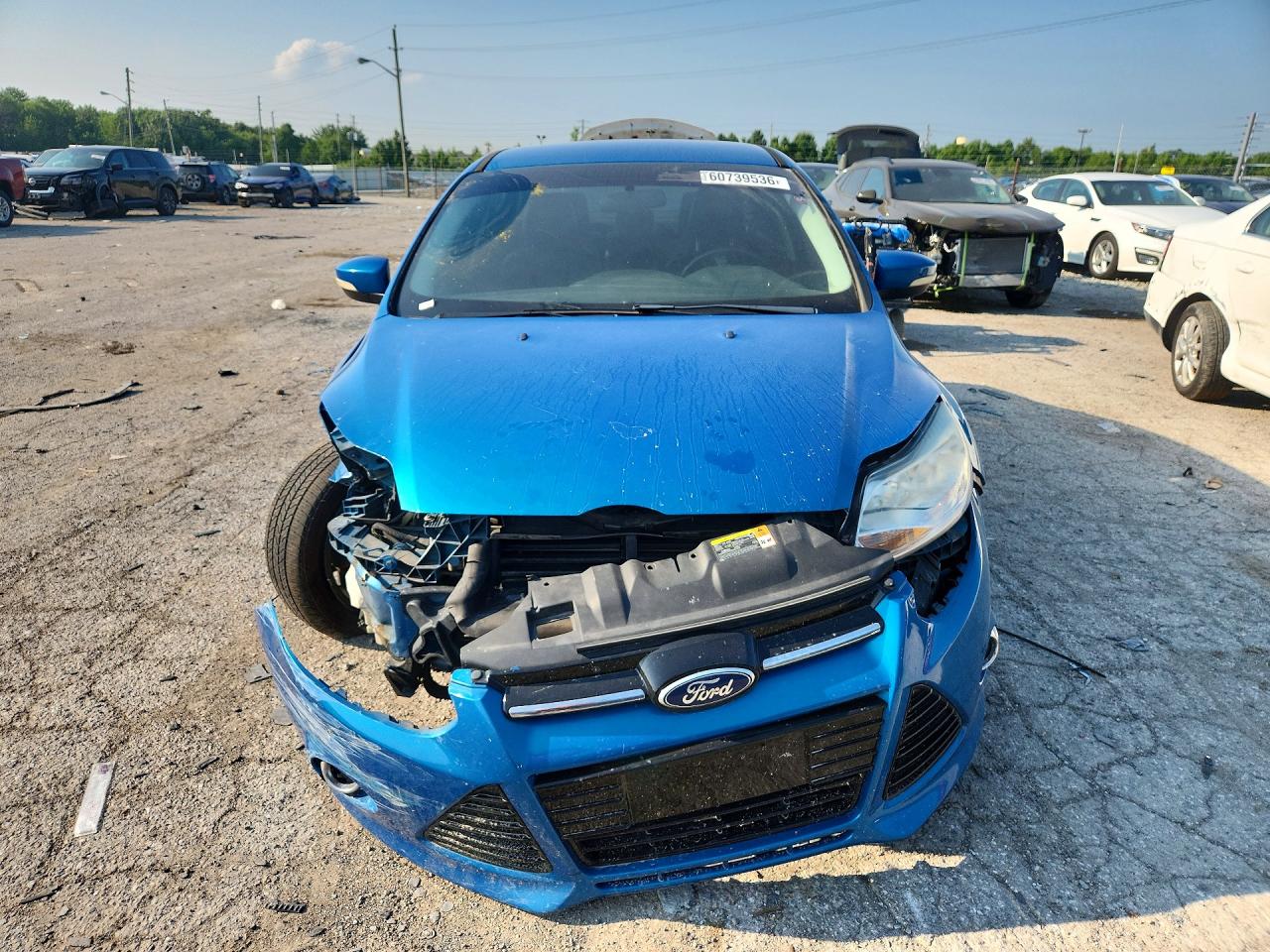 2014 Ford Focus Se Blue vin: 1FADP3F28EL115206