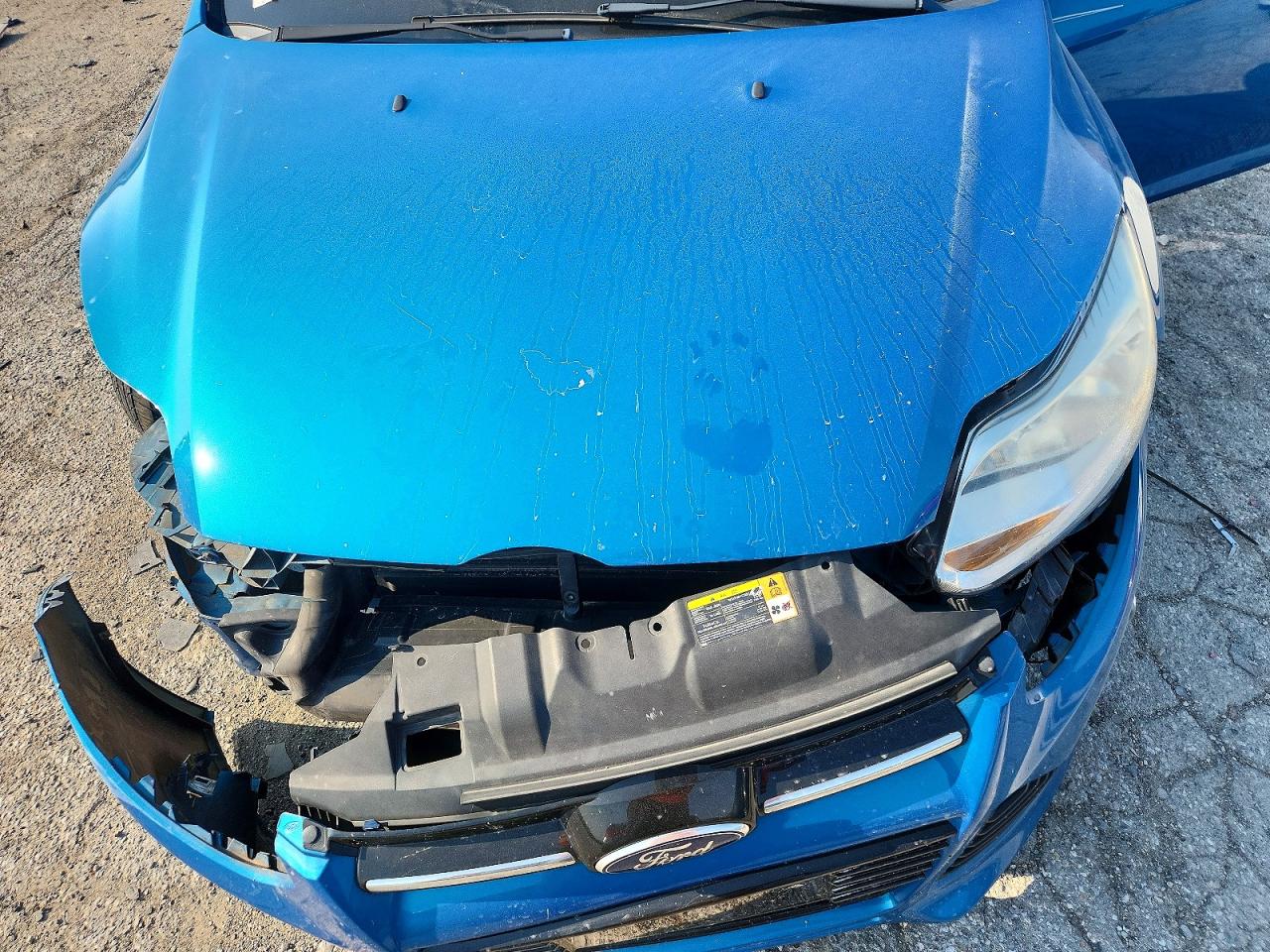 2014 Ford Focus Se Blue vin: 1FADP3F28EL115206