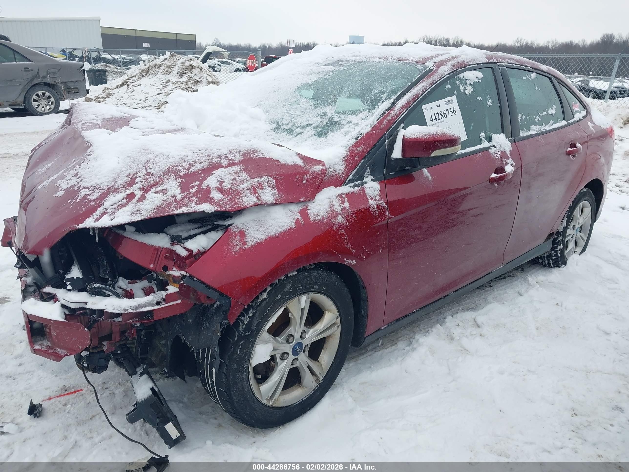 2014 Ford Focus Se Red vin: 1FADP3F28EL122138