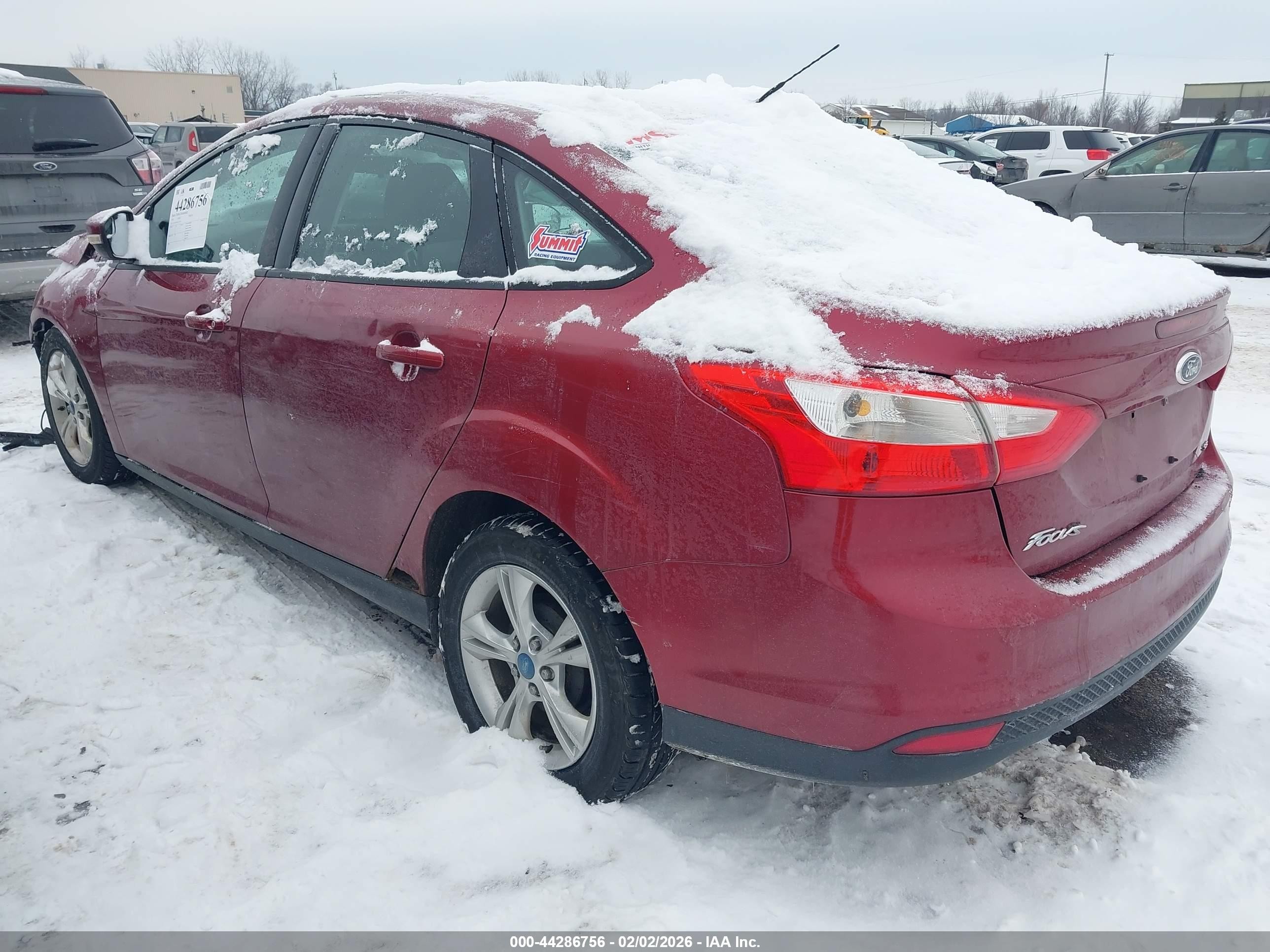 2014 Ford Focus Se Red vin: 1FADP3F28EL122138