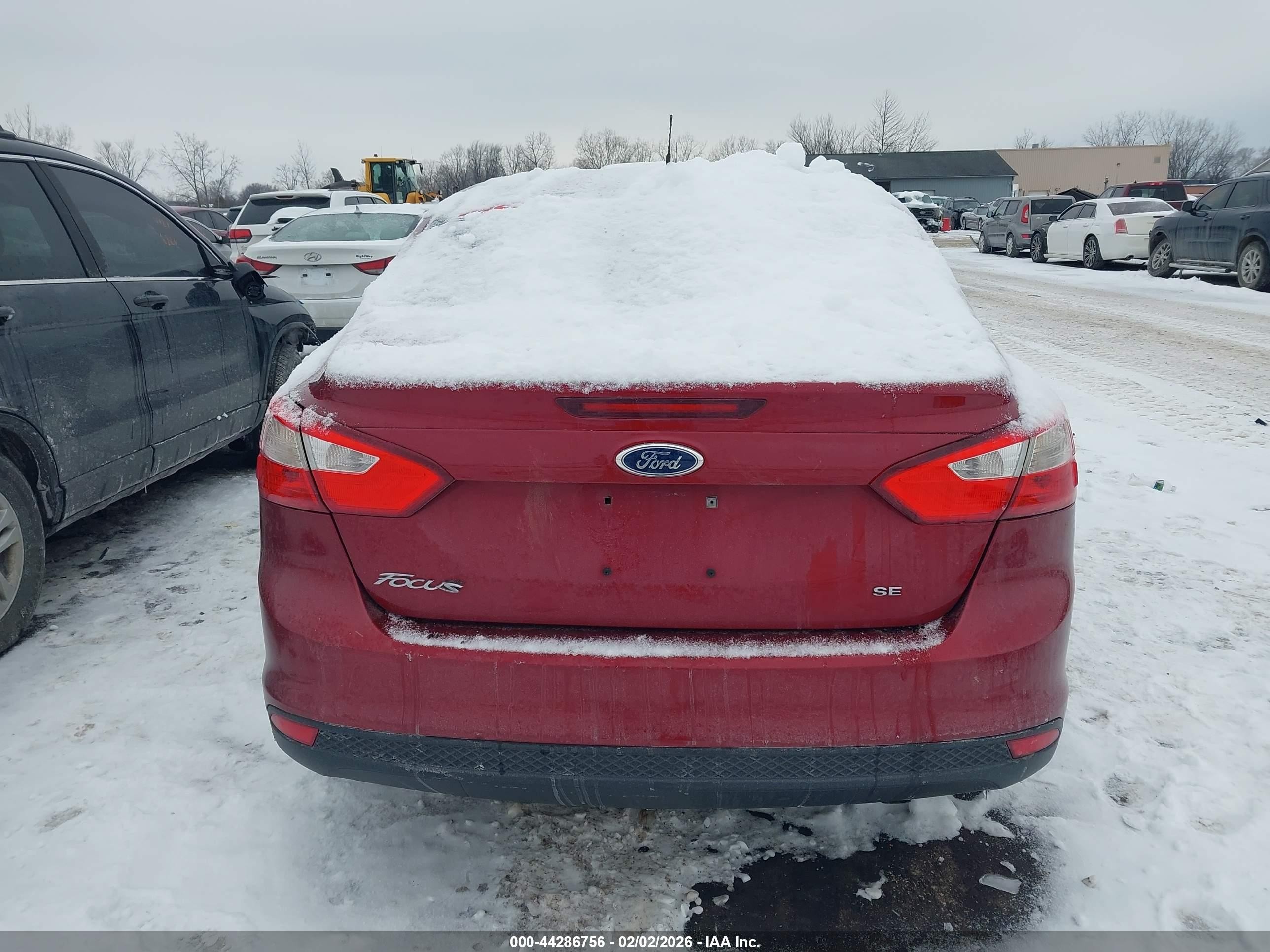 2014 Ford Focus Se Red vin: 1FADP3F28EL122138