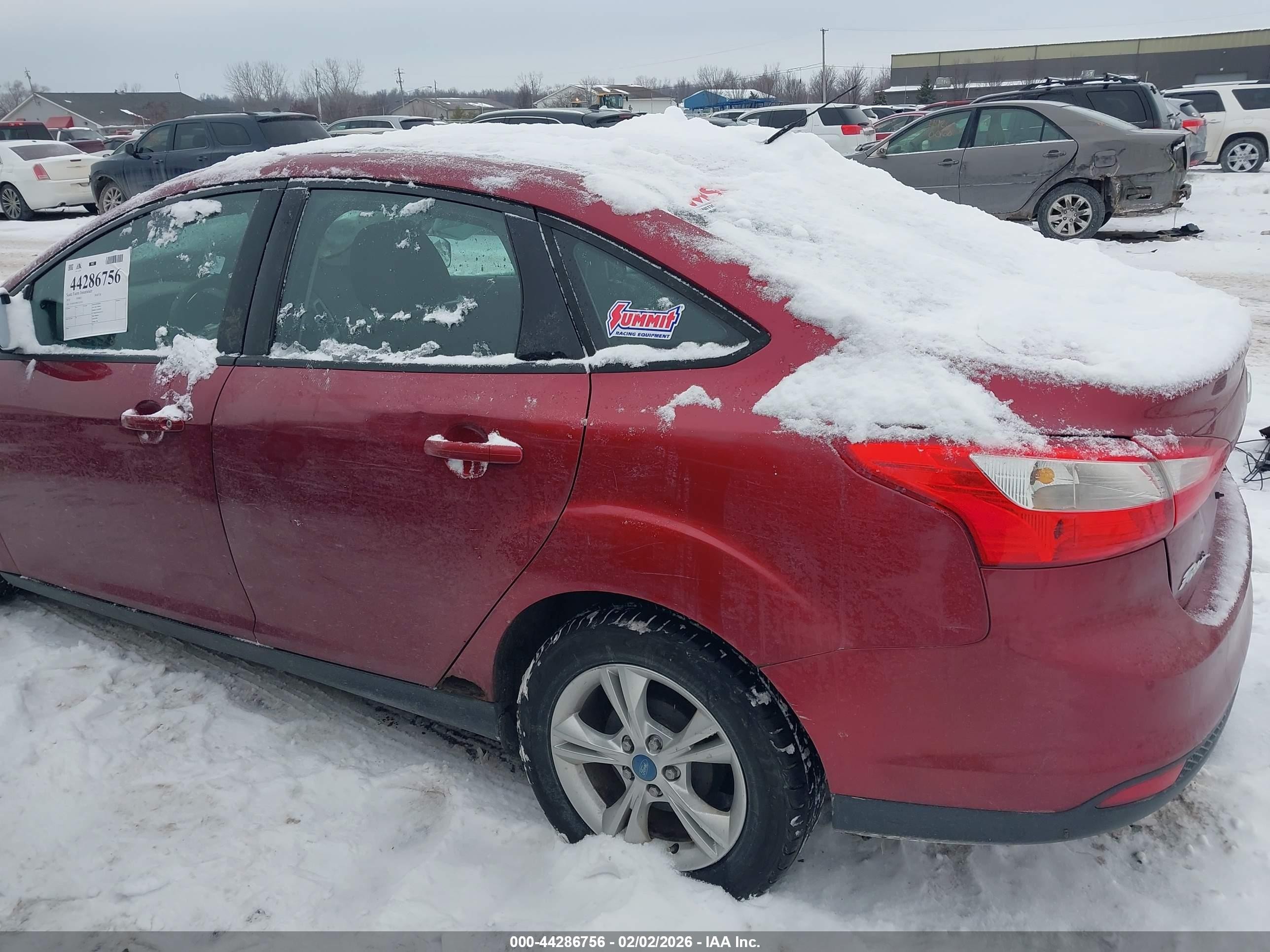 2014 Ford Focus Se Red vin: 1FADP3F28EL122138