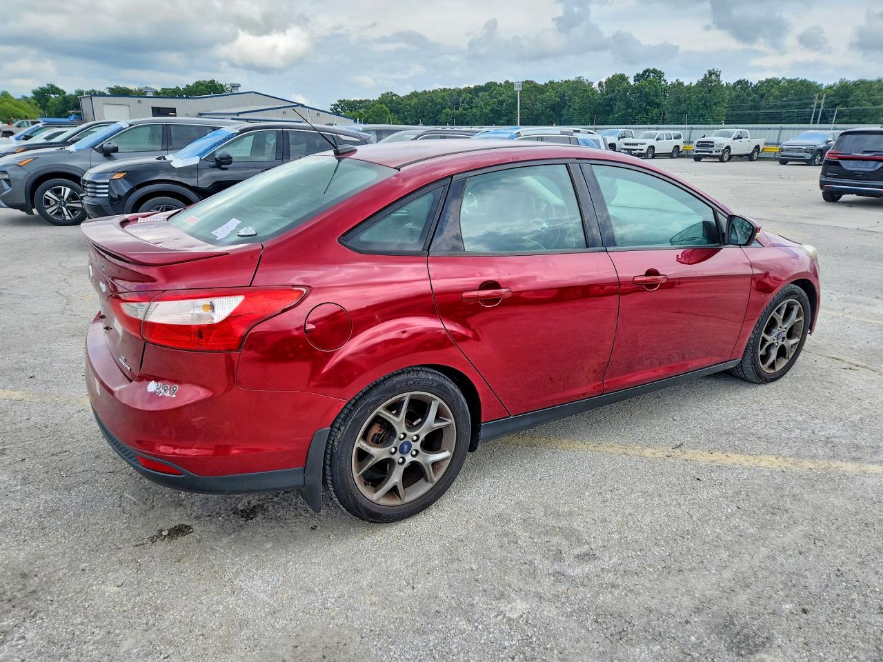 2014 Ford Focus Se Red vin: 1FADP3F28EL136069