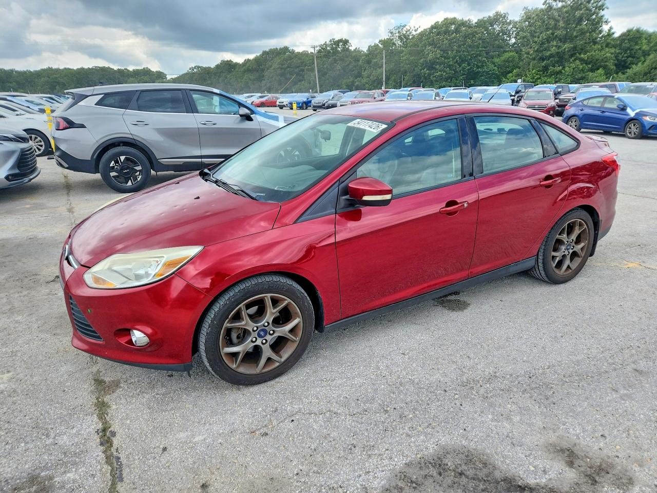 2014 Ford Focus Se Red vin: 1FADP3F28EL136069