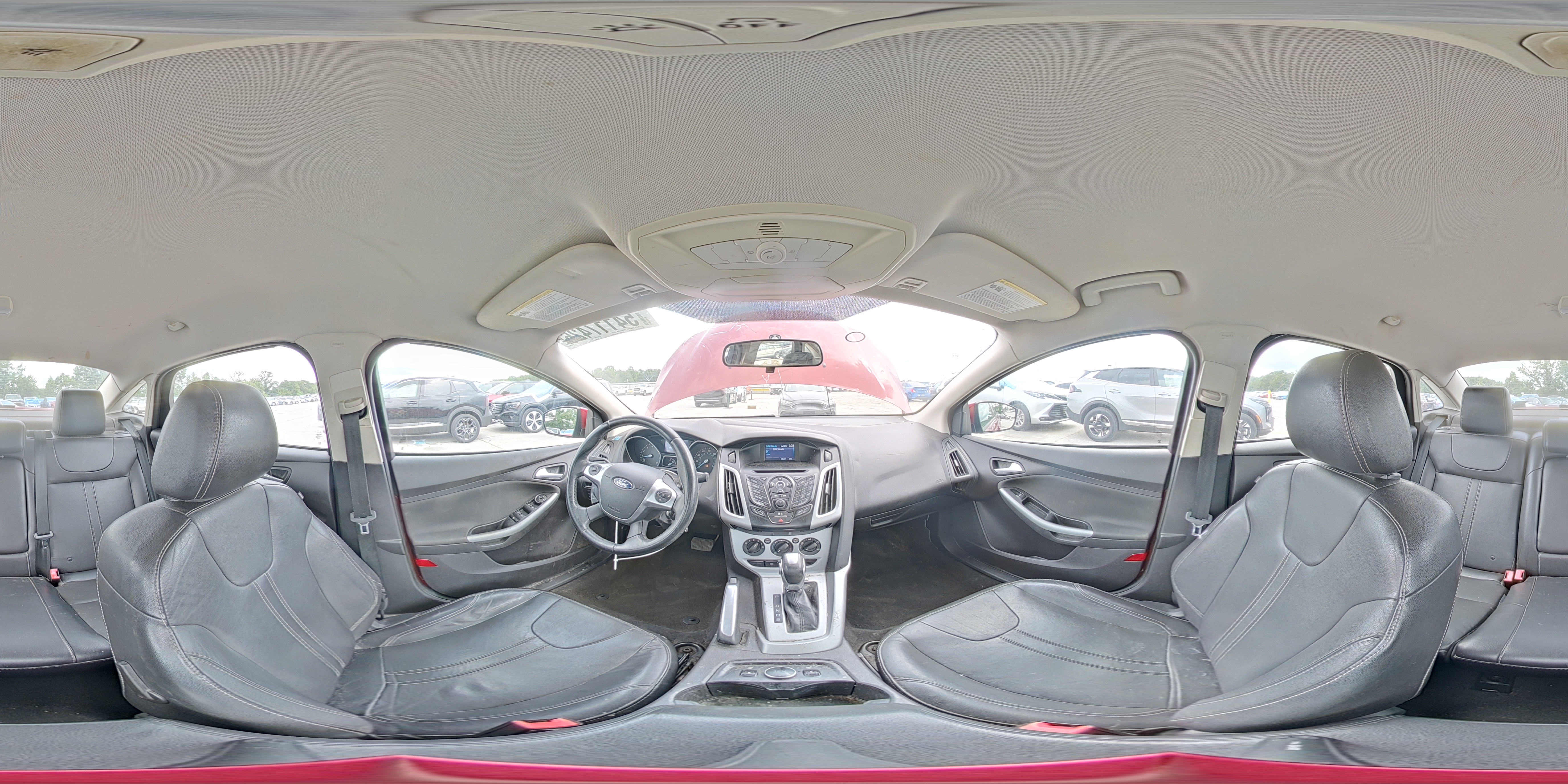 2014 Ford Focus Se Red vin: 1FADP3F28EL136069