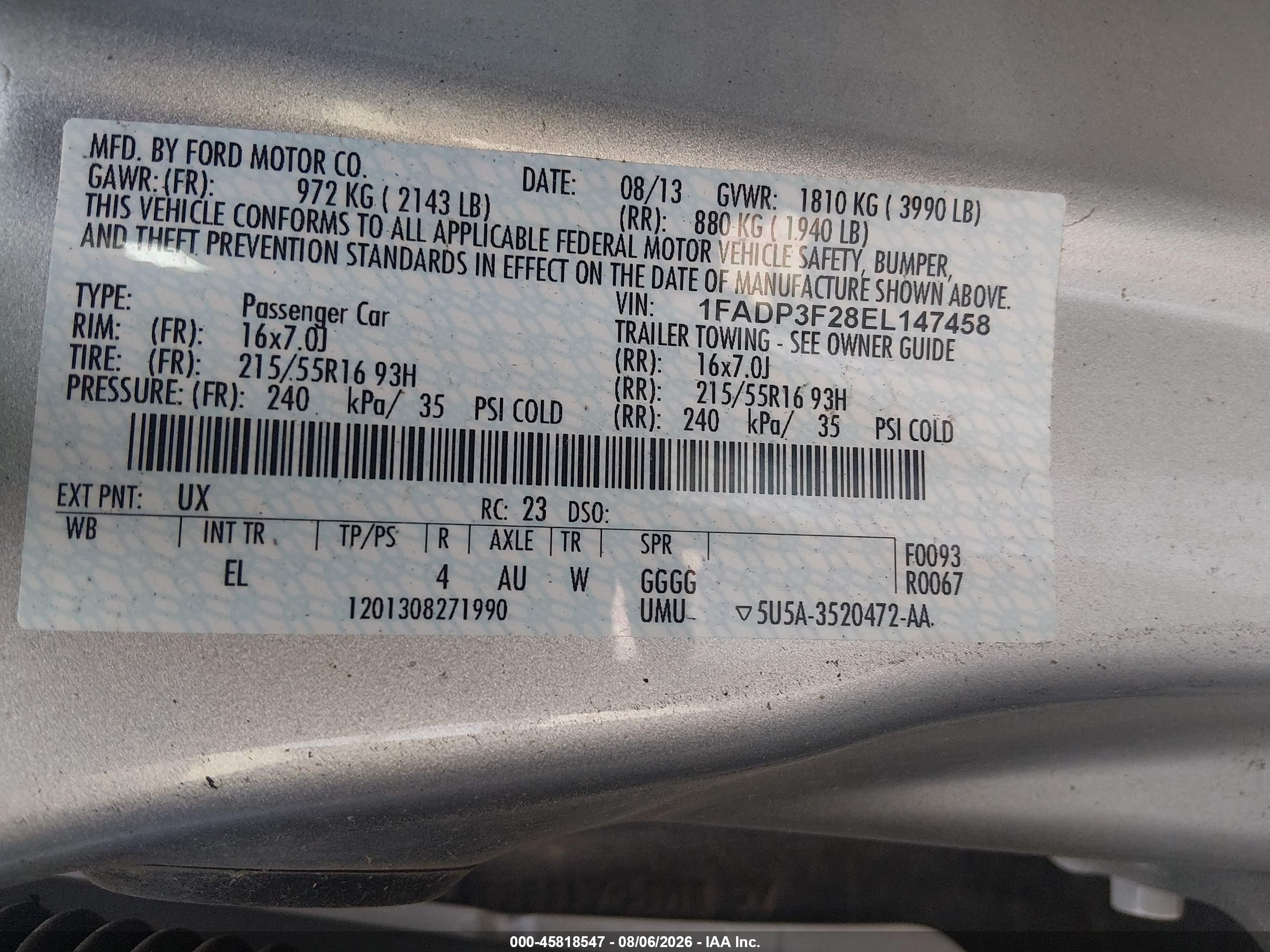 2014 Ford Focus Se Серебряный vin: 1FADP3F28EL147458