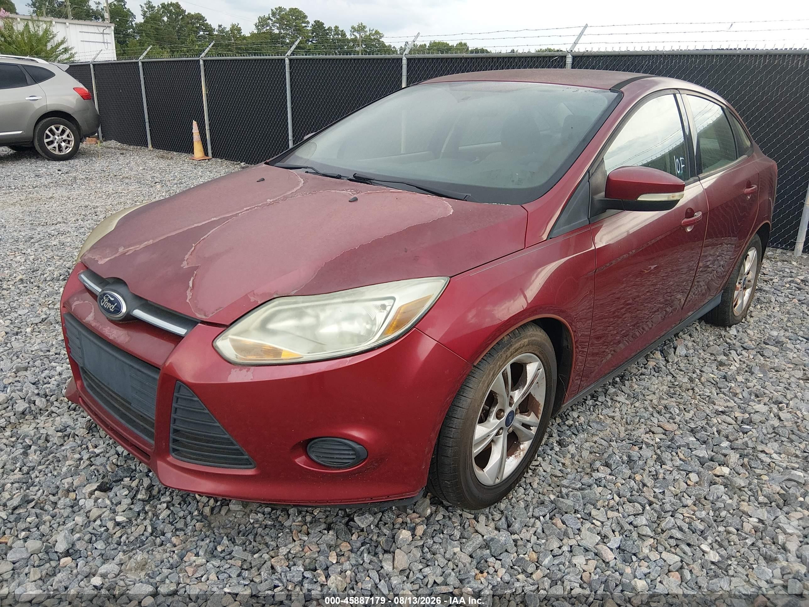 2014 Ford Focus Se Red vin: 1FADP3F28EL159853