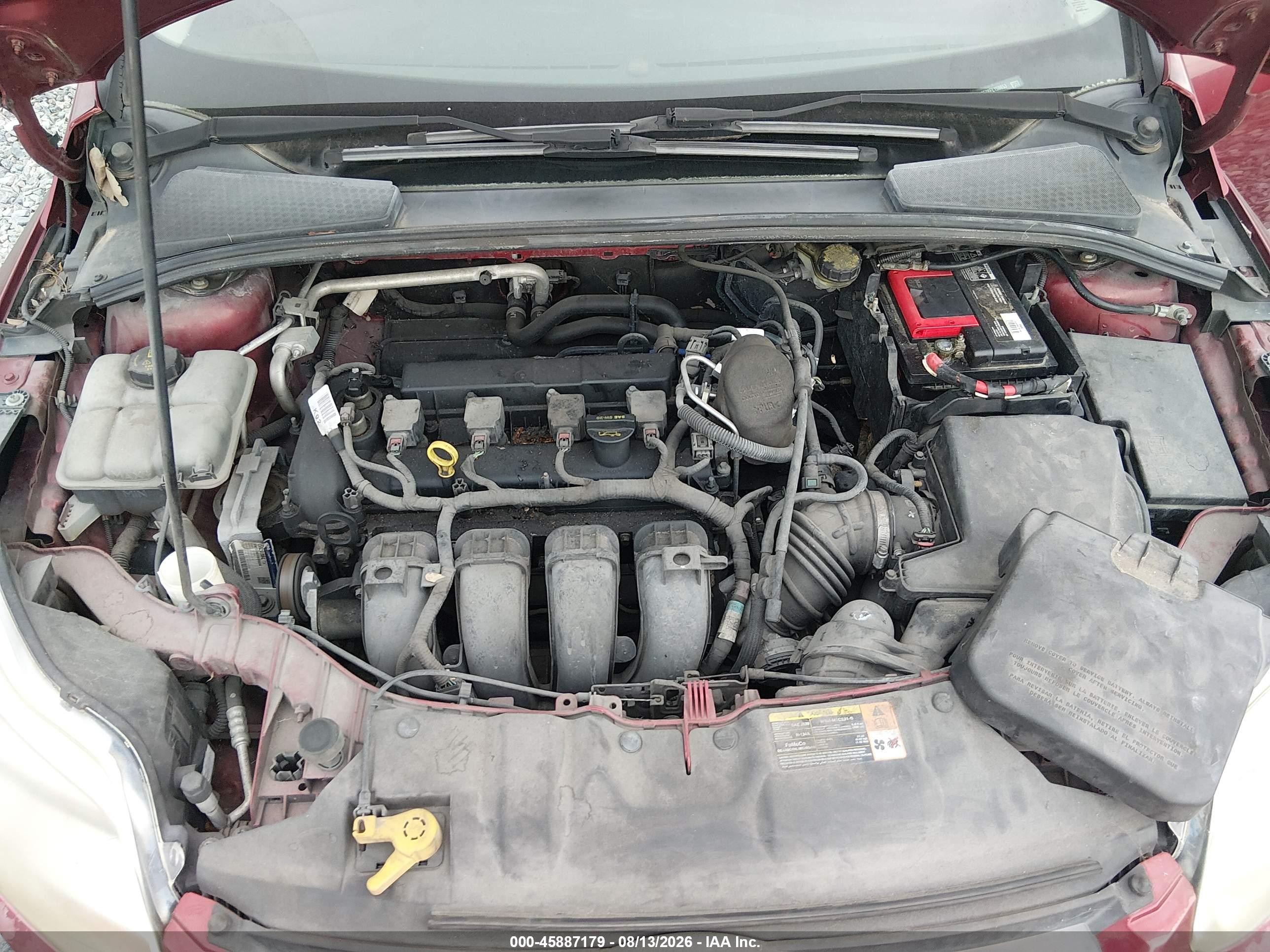 2014 Ford Focus Se Red vin: 1FADP3F28EL159853