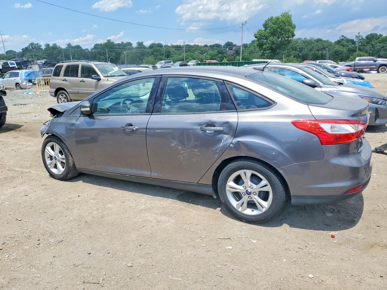 2014 Ford Focus Gray vin: 1FADP3F28EL166169