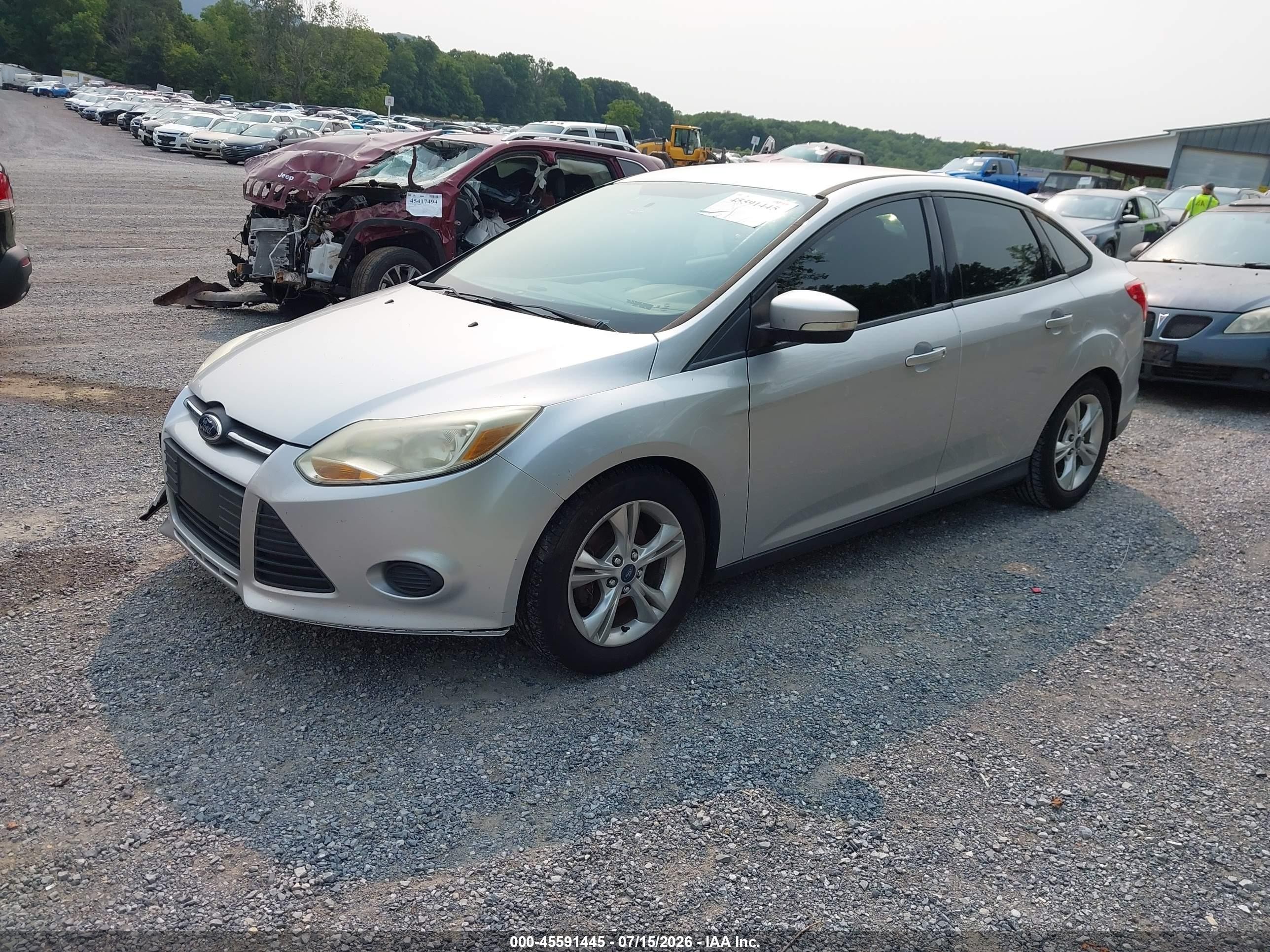2014 Ford Focus Se Silver vin: 1FADP3F28EL171386