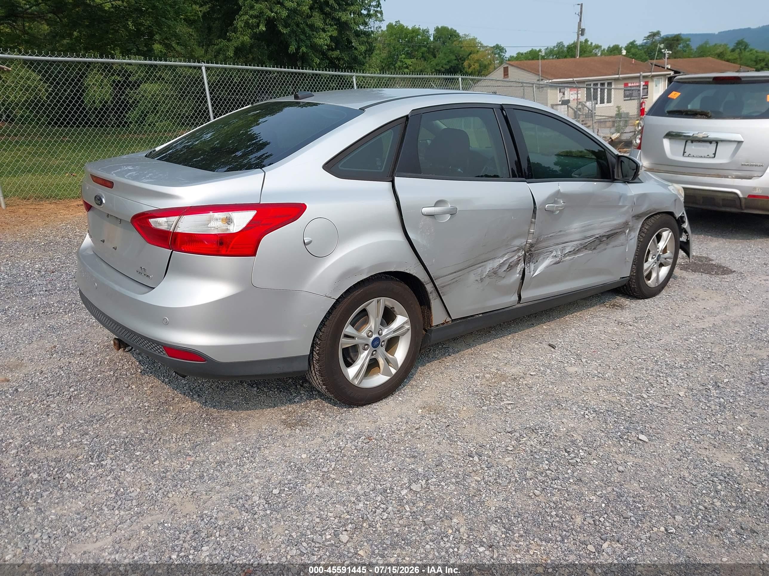 2014 Ford Focus Se Silver vin: 1FADP3F28EL171386
