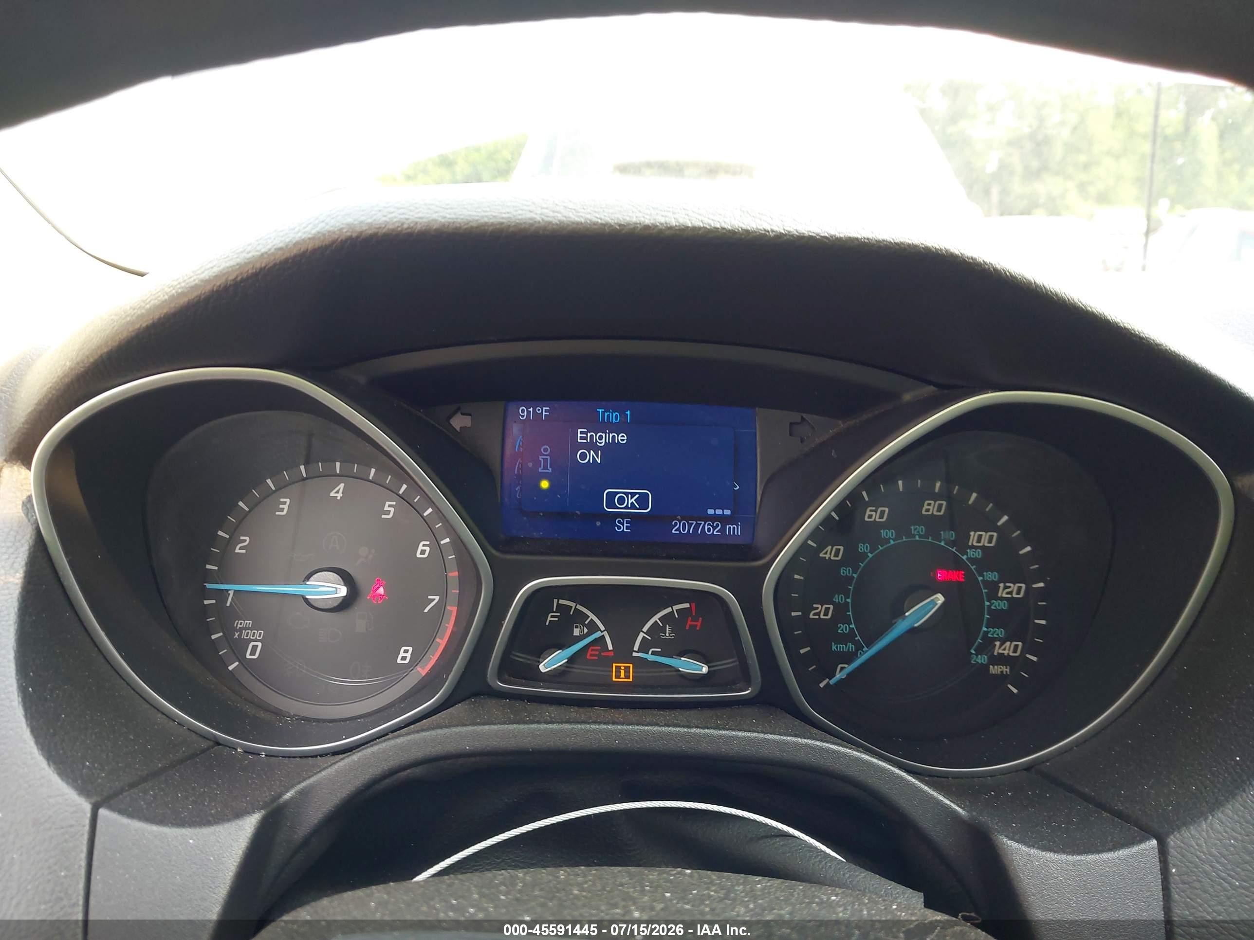 2014 Ford Focus Se Silver vin: 1FADP3F28EL171386