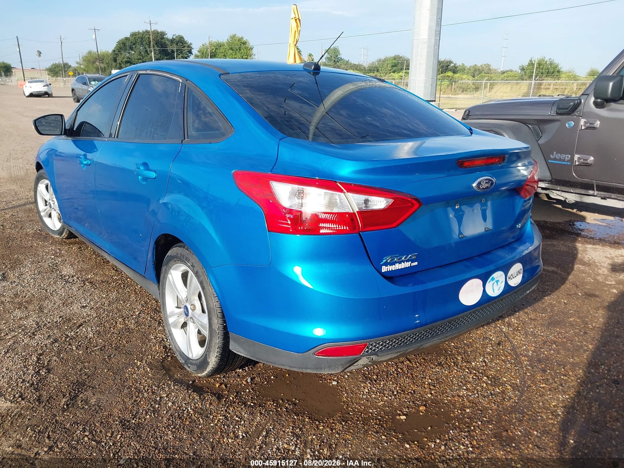 2014 Ford Focus Se Blue vin: 1FADP3F28EL179214