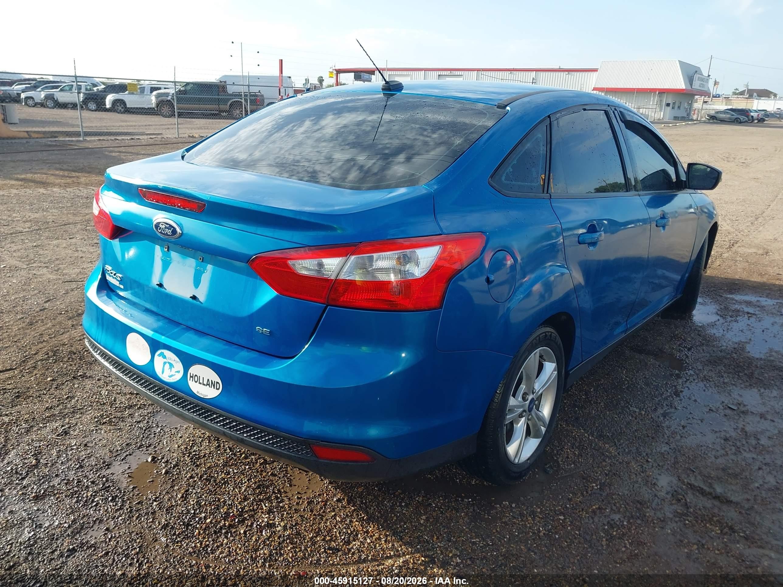 2014 Ford Focus Se Blue vin: 1FADP3F28EL179214
